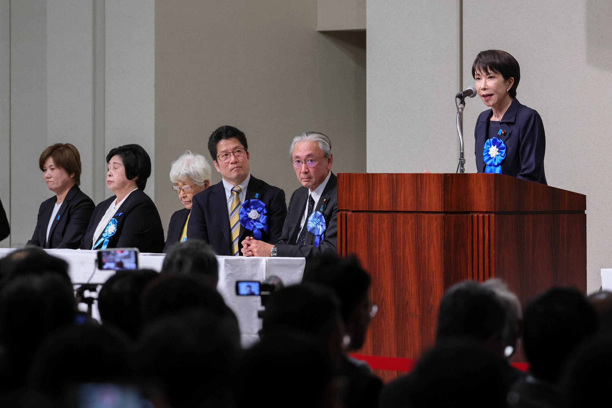 Prime Minister Takaichi delivering an address (4)