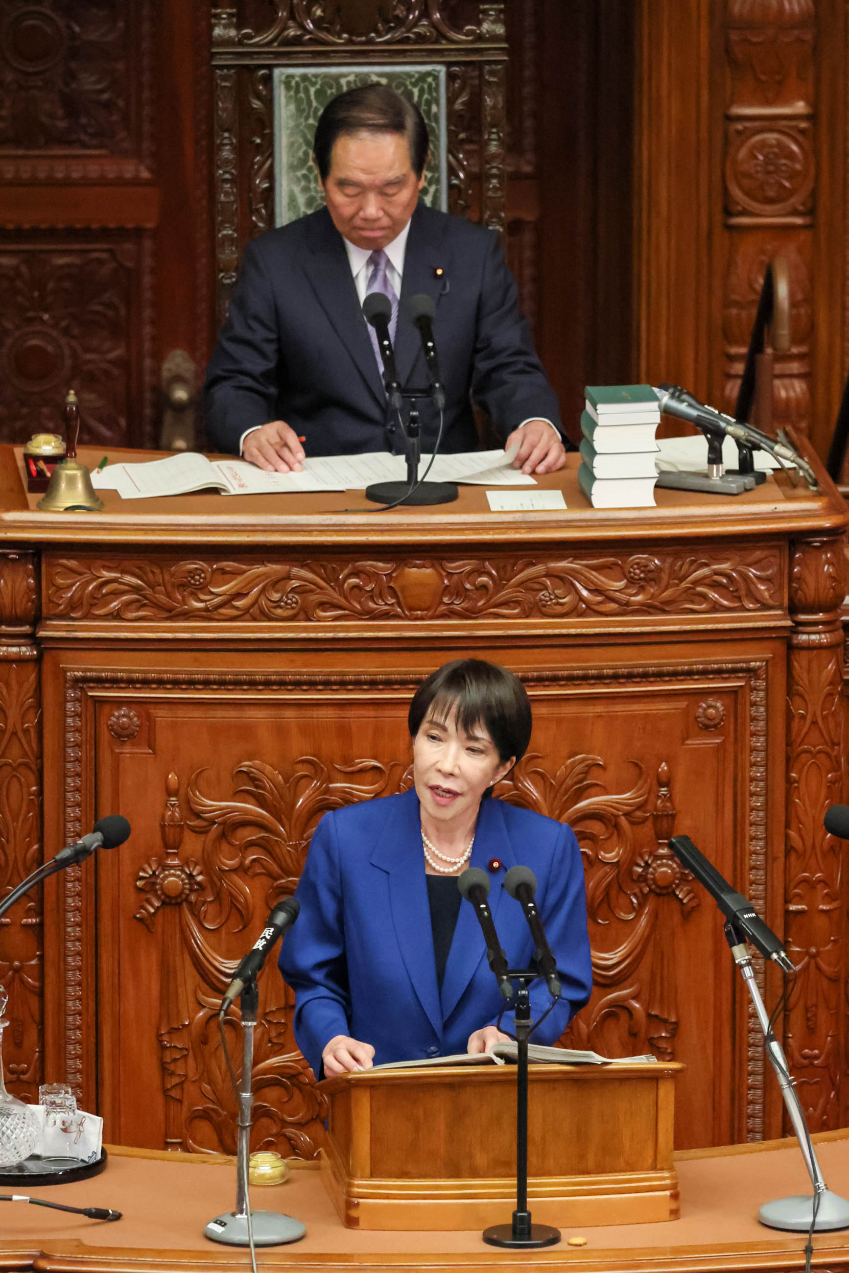 Prime Minister Takaichi delivering a policy speech during the plenary session of the House of Representatives (3)