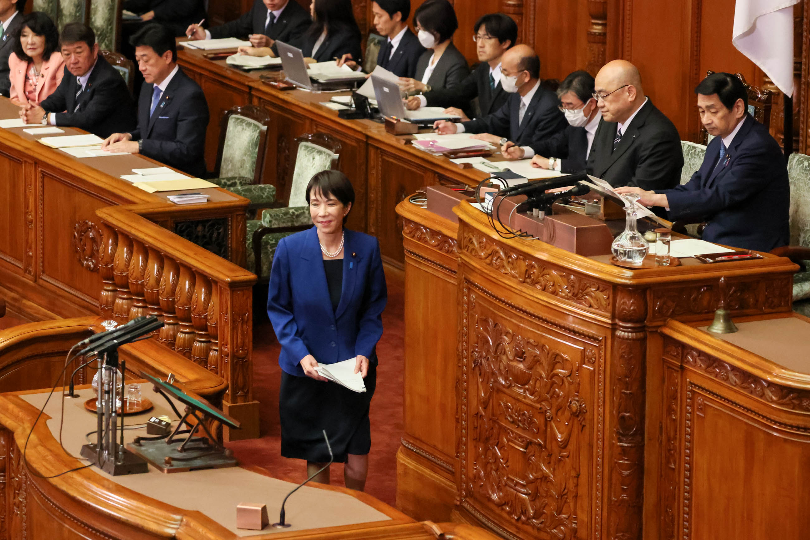 Prime Minister Takaichi delivering a policy speech during the plenary session of the House of Councillors (2)