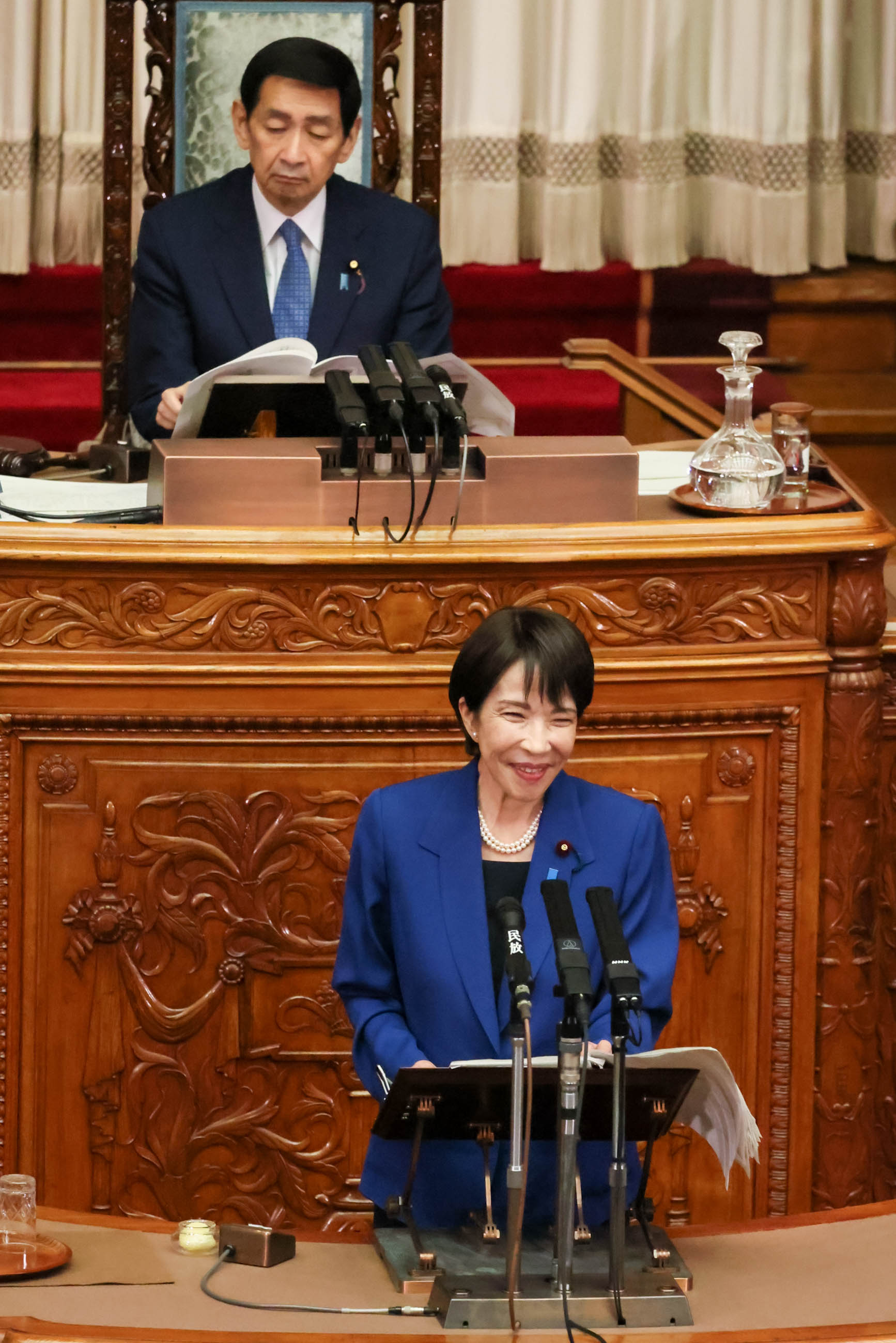 Prime Minister Takaichi delivering a policy speech during the plenary session of the House of Councillors (4)