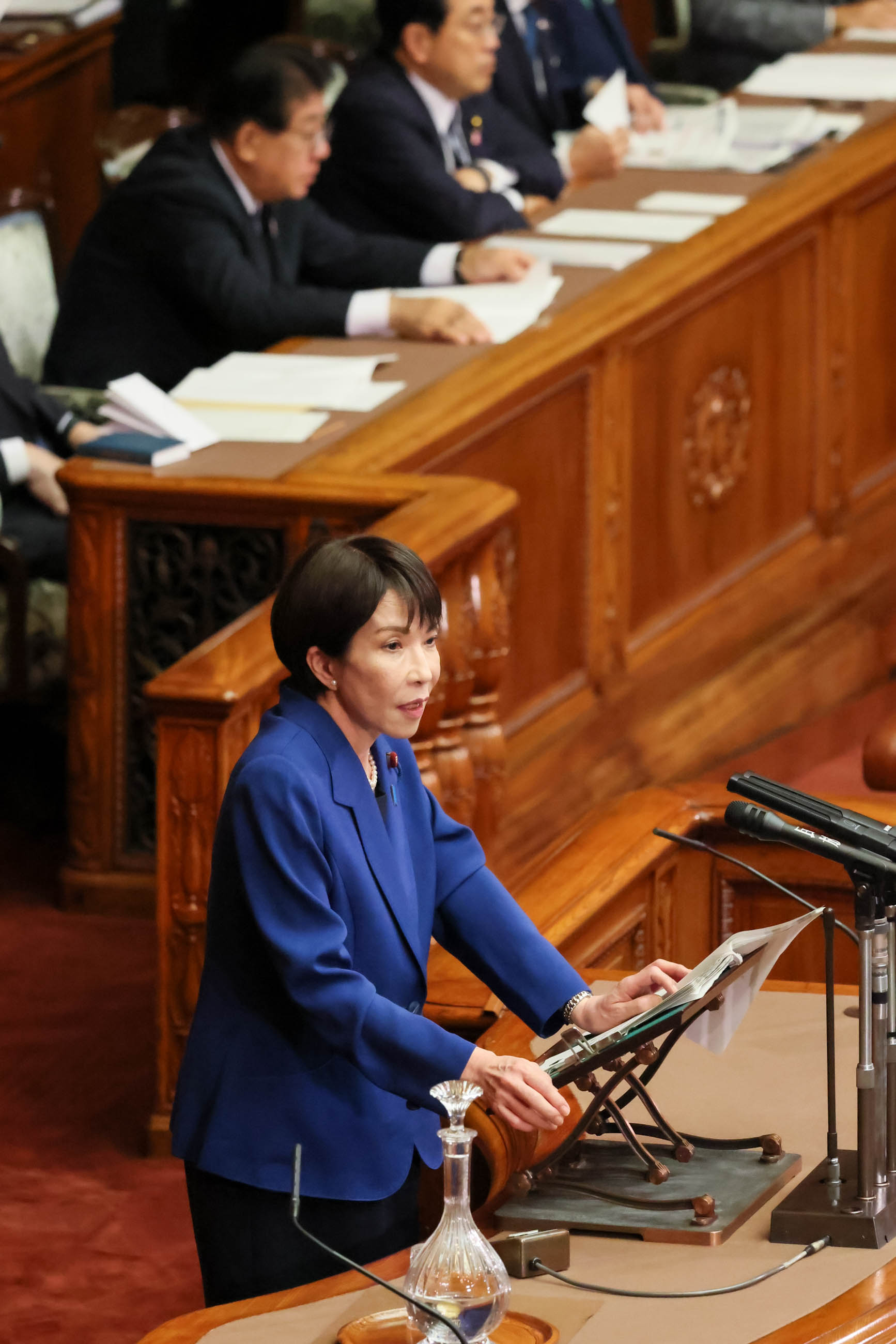 Prime Minister Takaichi delivering a policy speech during the plenary session of the House of Councillors (5)