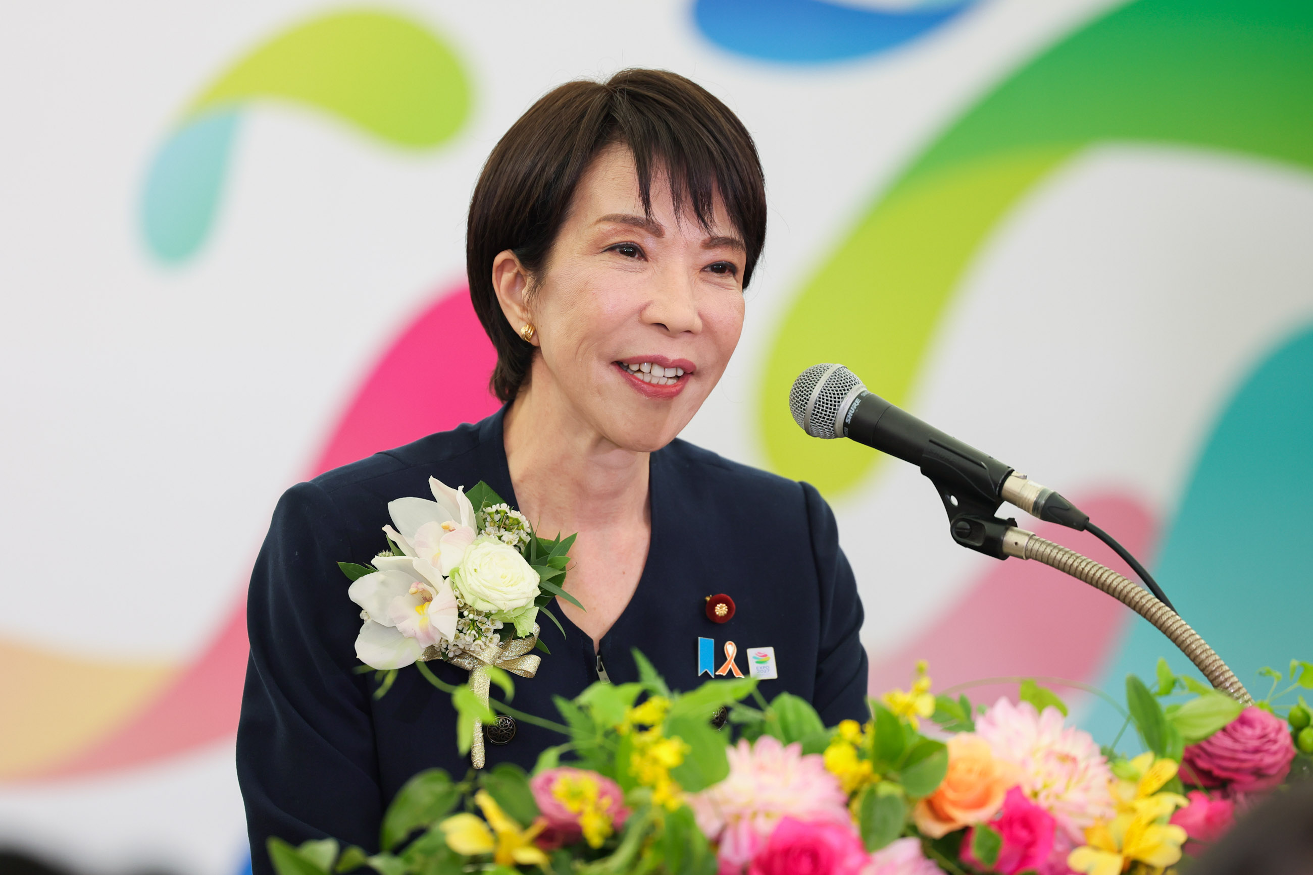 Prime Minister Takaichi delivering an address (2)