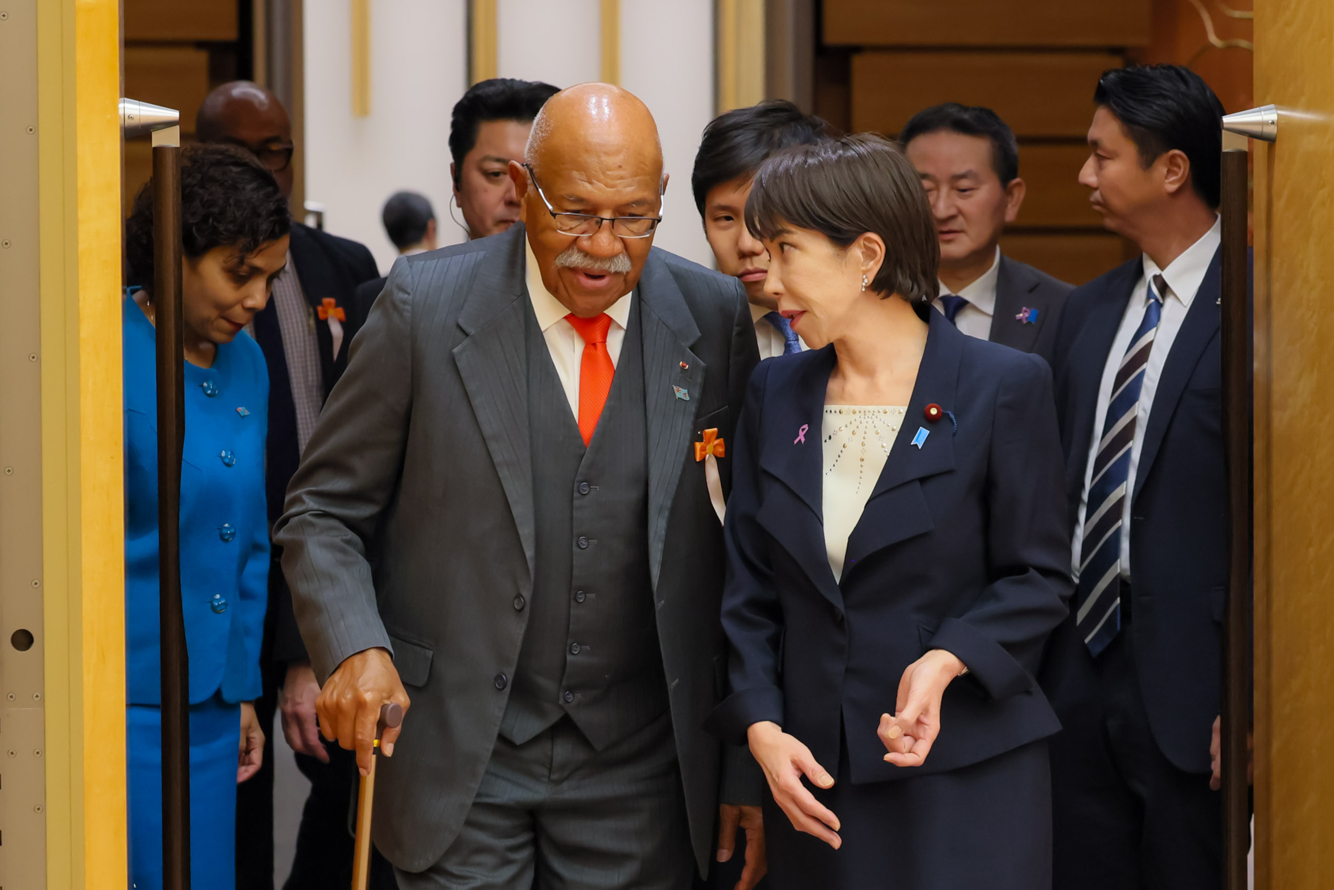 The two leaders ahead of the signing ceremony and joint press occasion (1)