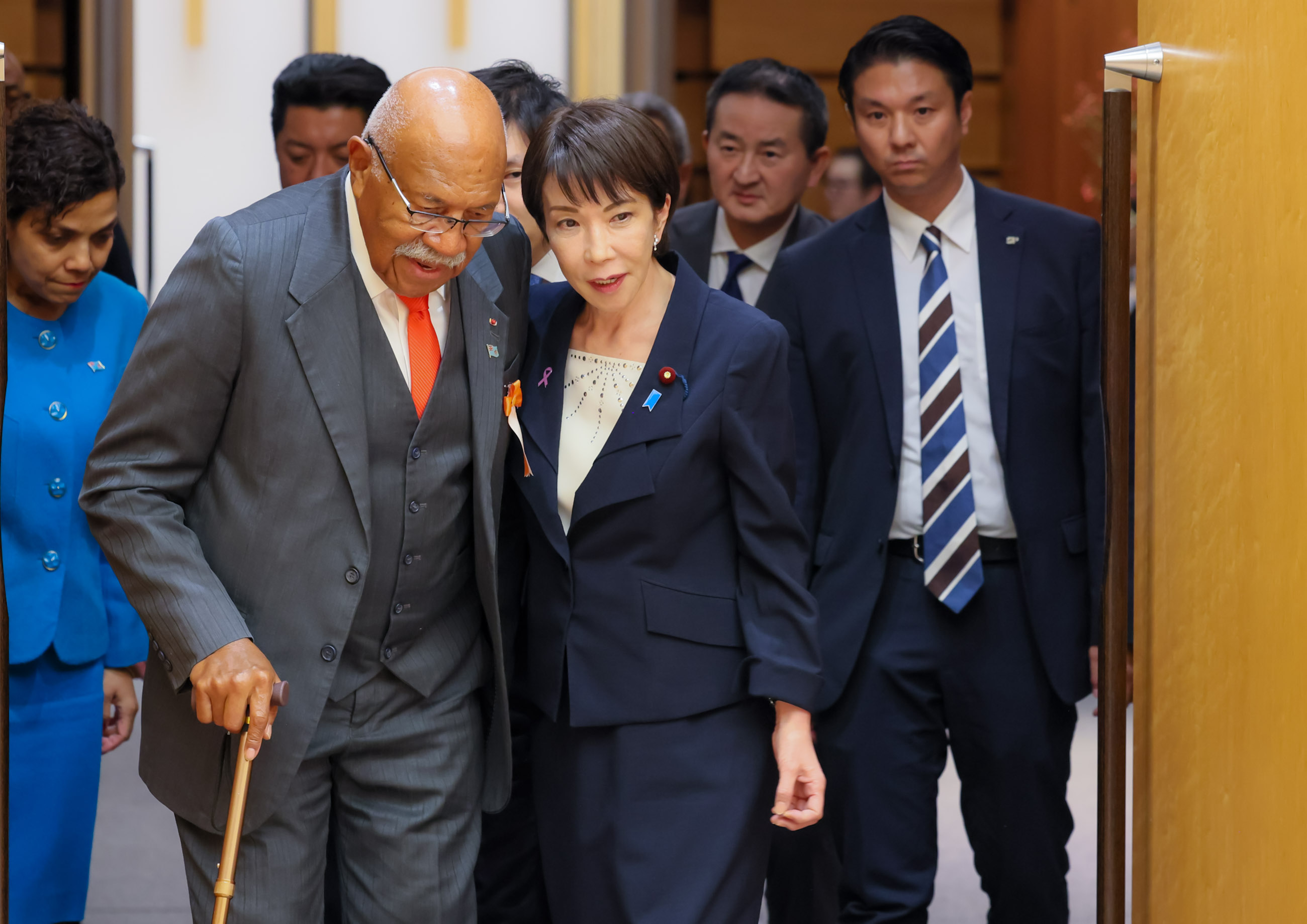 The two leaders ahead of the signing ceremony and joint press occasion (2)