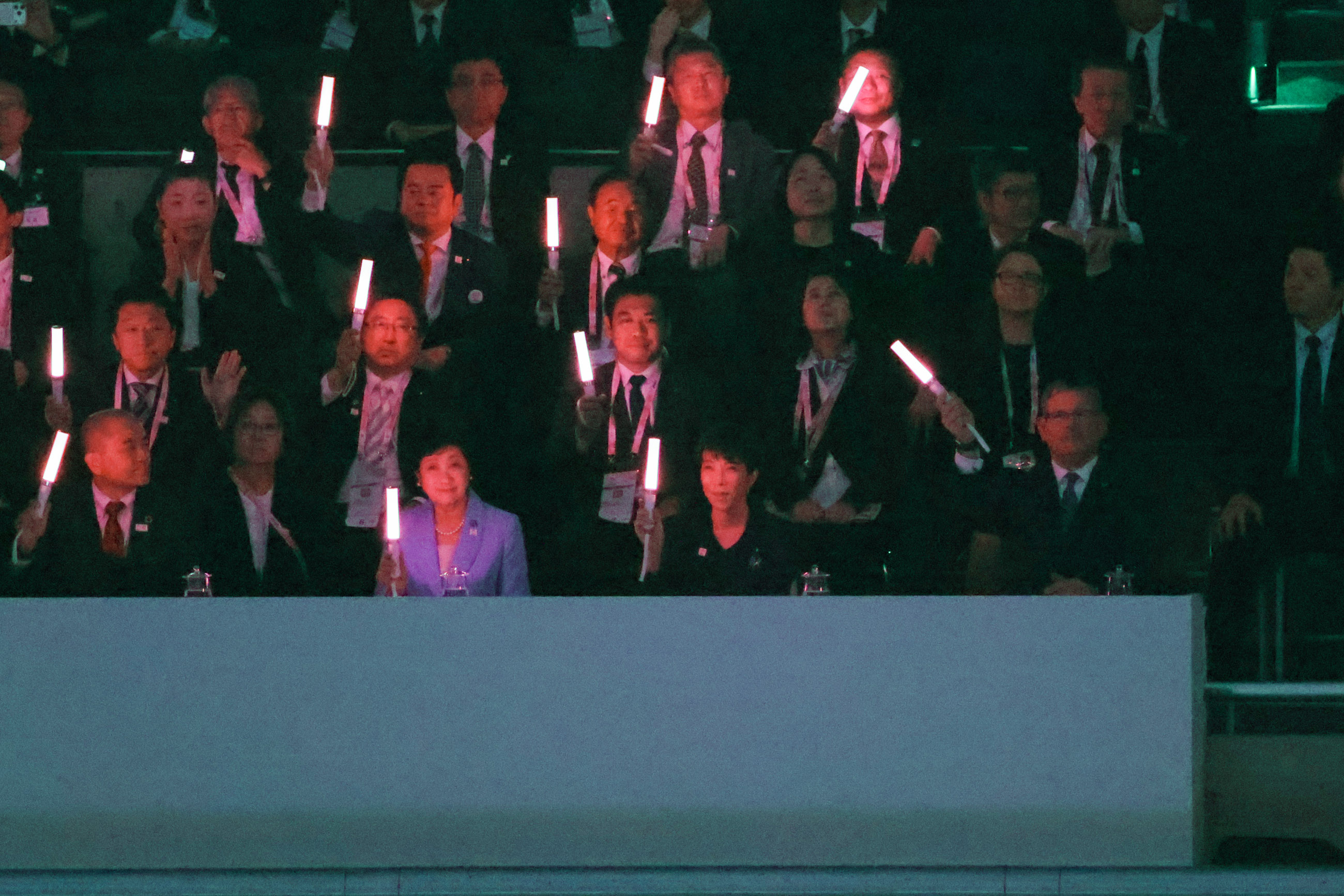 Prime Minister Takaichi attending the opening ceremony