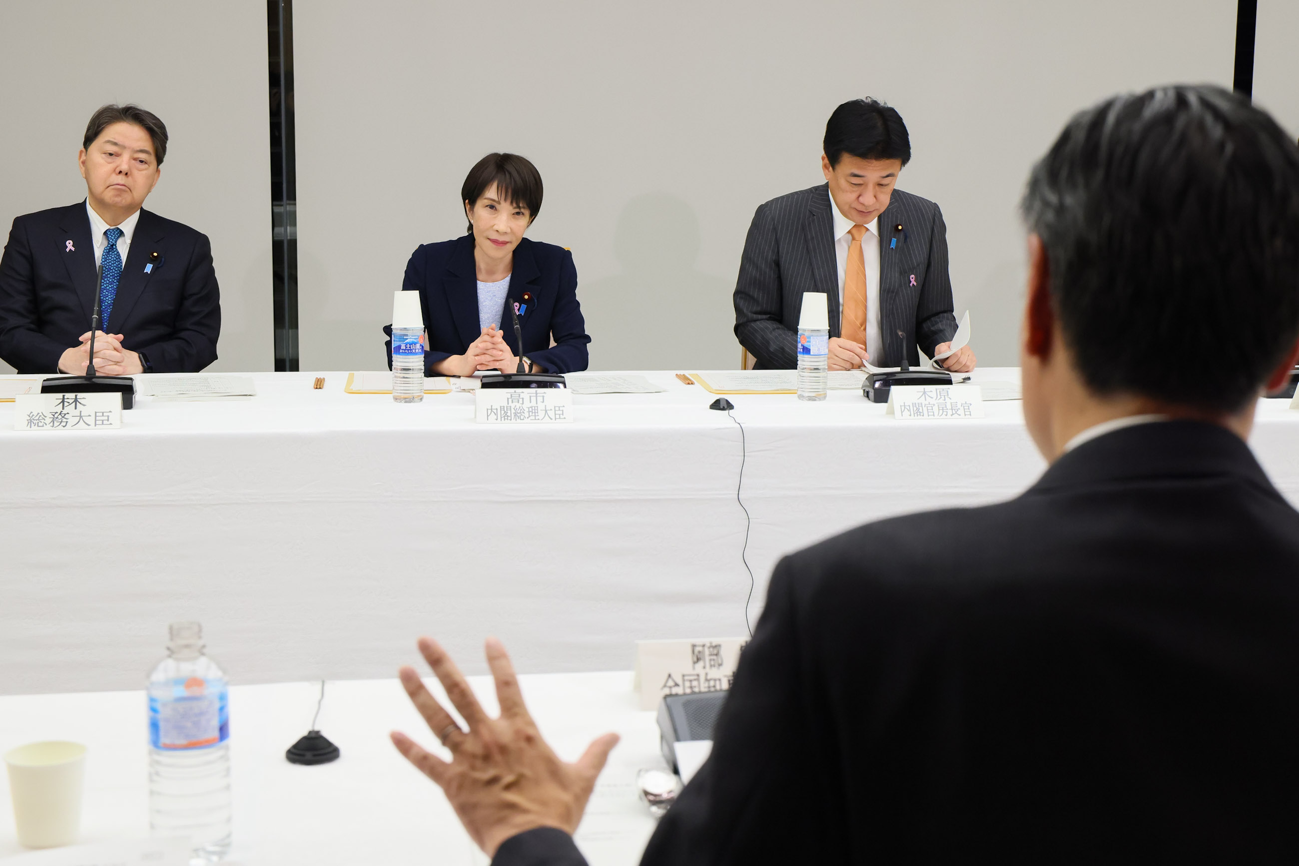 Prime Minister Takaichi during the meeting