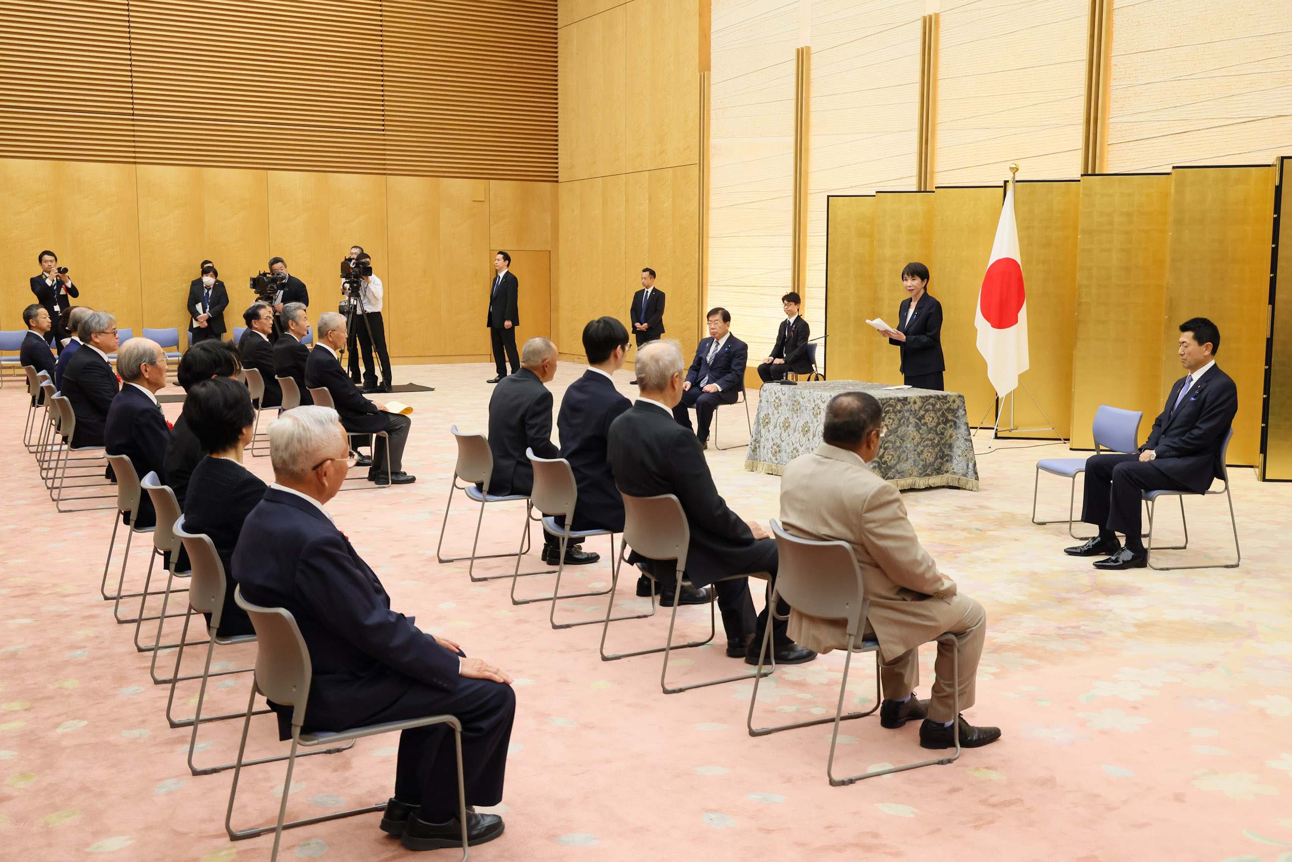 Prime Minister Takaichi delivering an address (2)