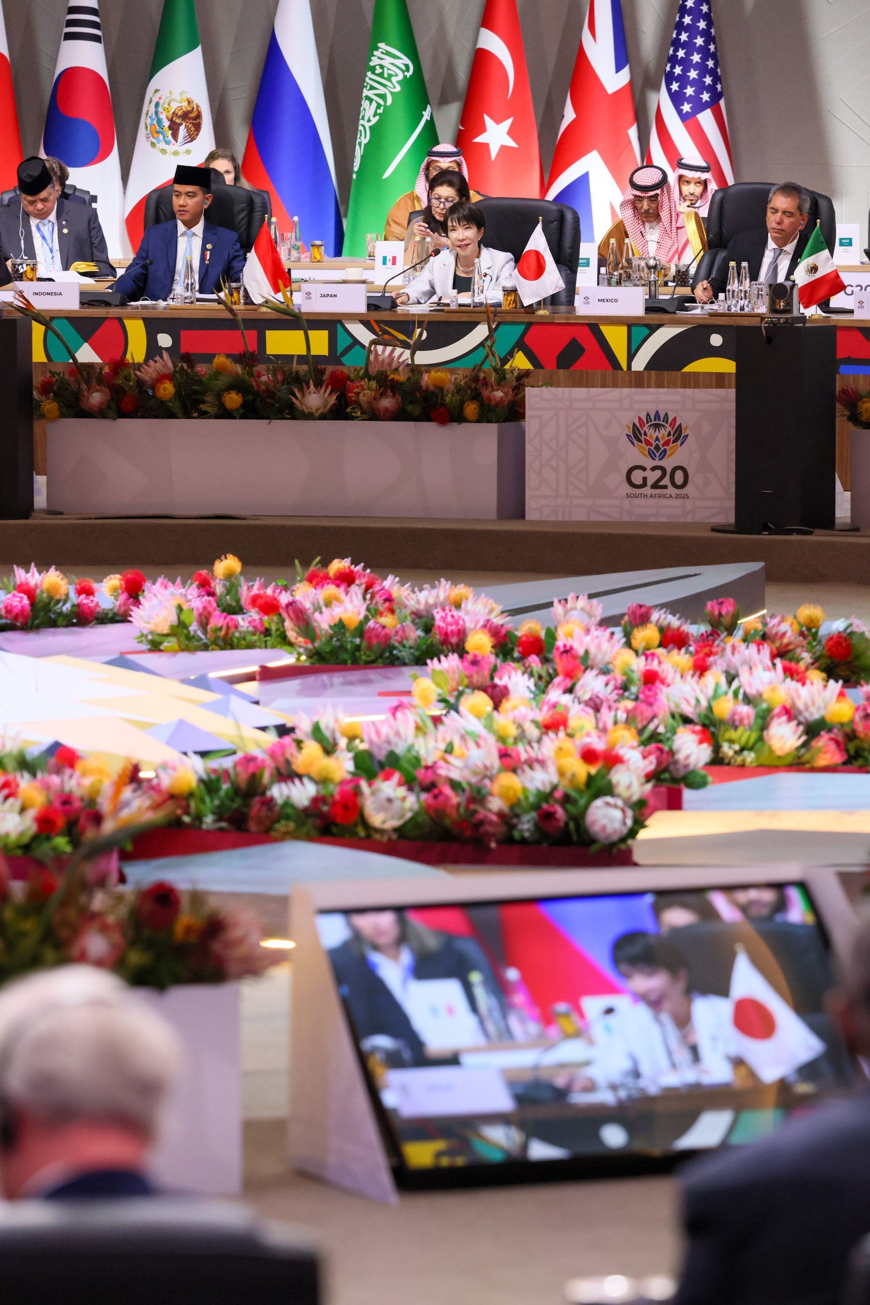 Prime Minister Takaichi attending Session 1 of the G20 Summit (9)