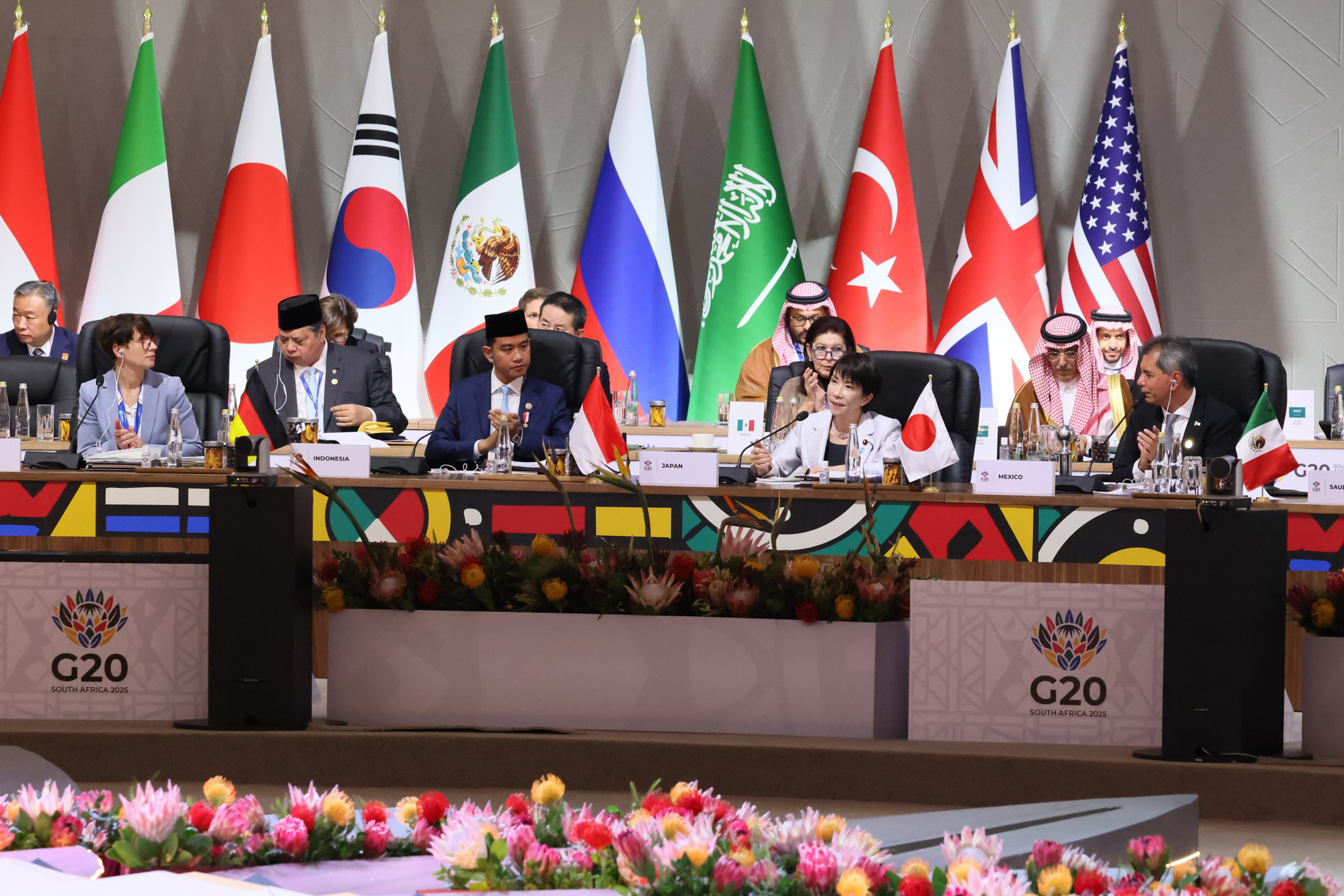 Prime Minister Takaichi attending Session 1 of the G20 Summit (10)