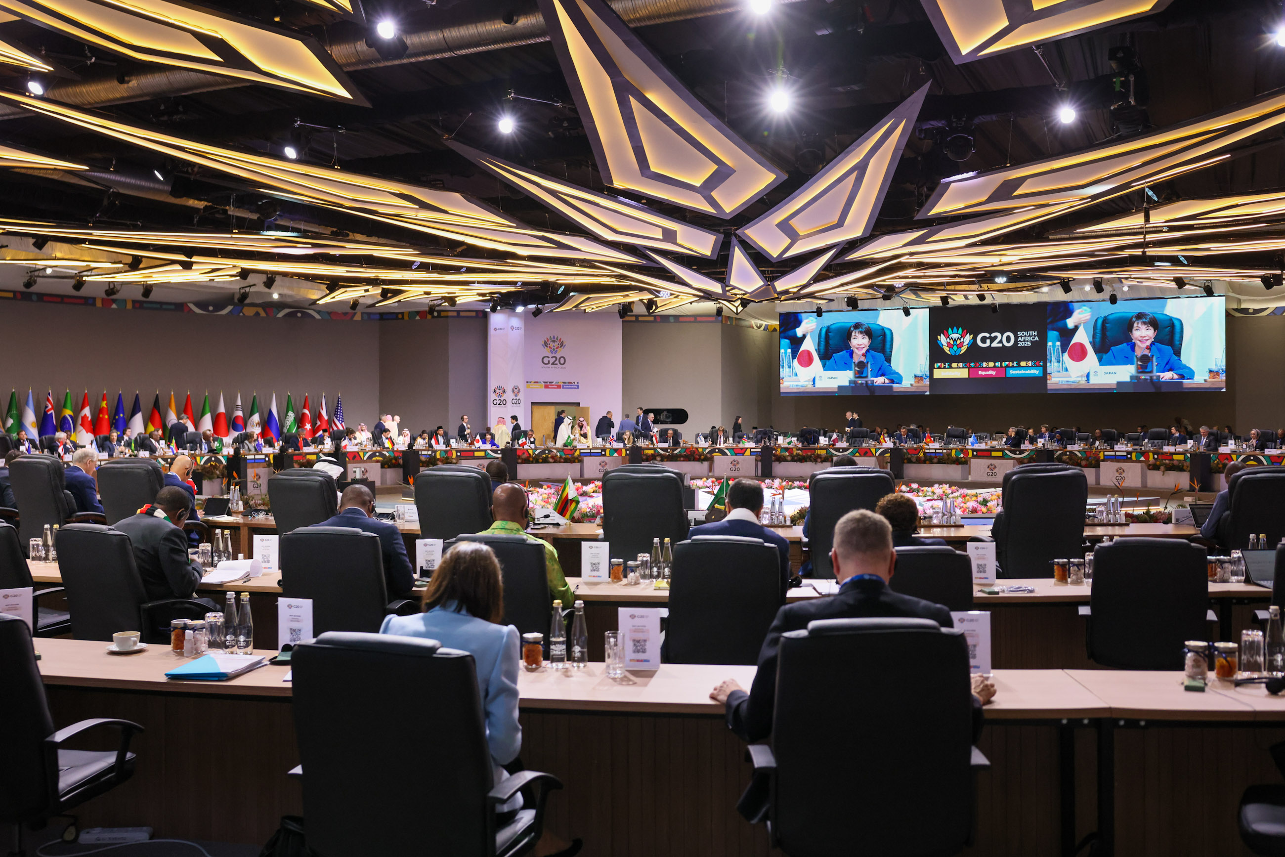 Prime Minister Takaichi attending Session 3 of the G20 Summit (1)