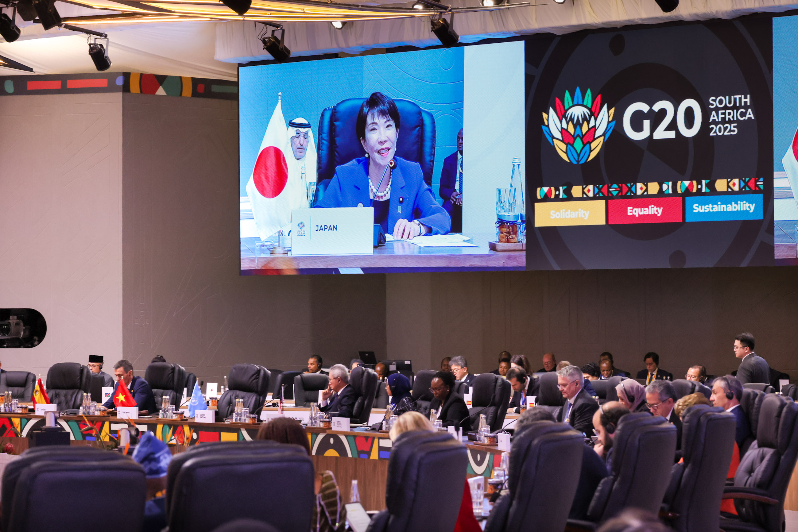 Prime Minister Takaichi attending Session 3 of the G20 Summit (7)