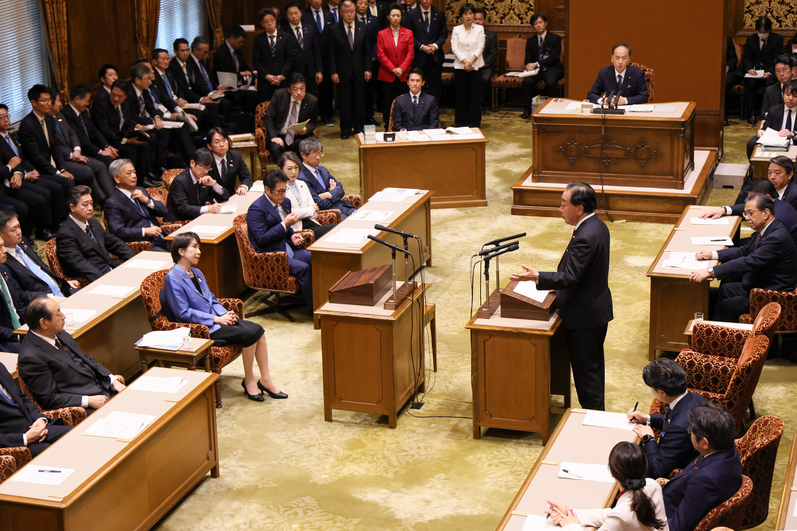 Prime Minister Takaichi listening