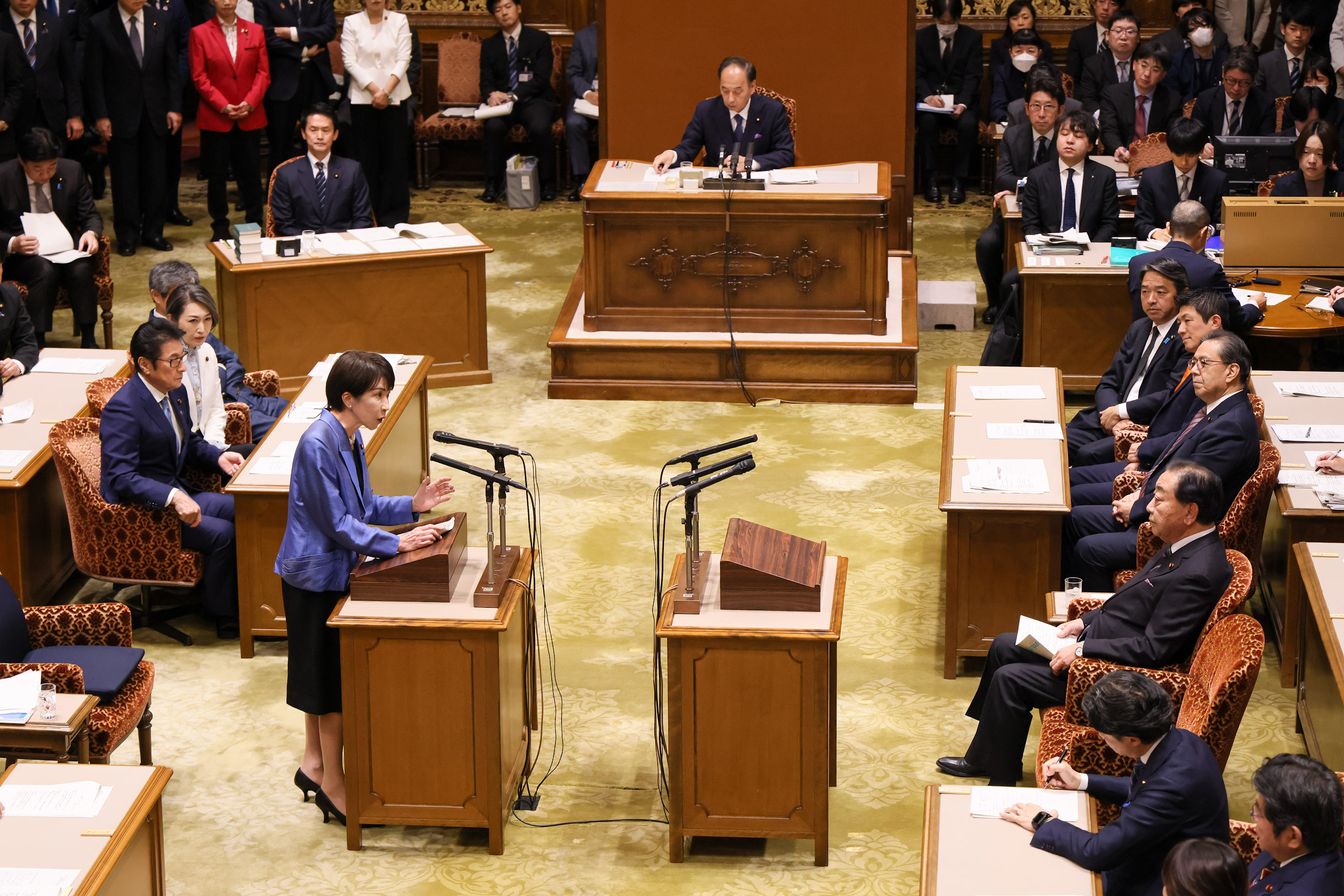 Prime Minister Takaichi making a statement (2)