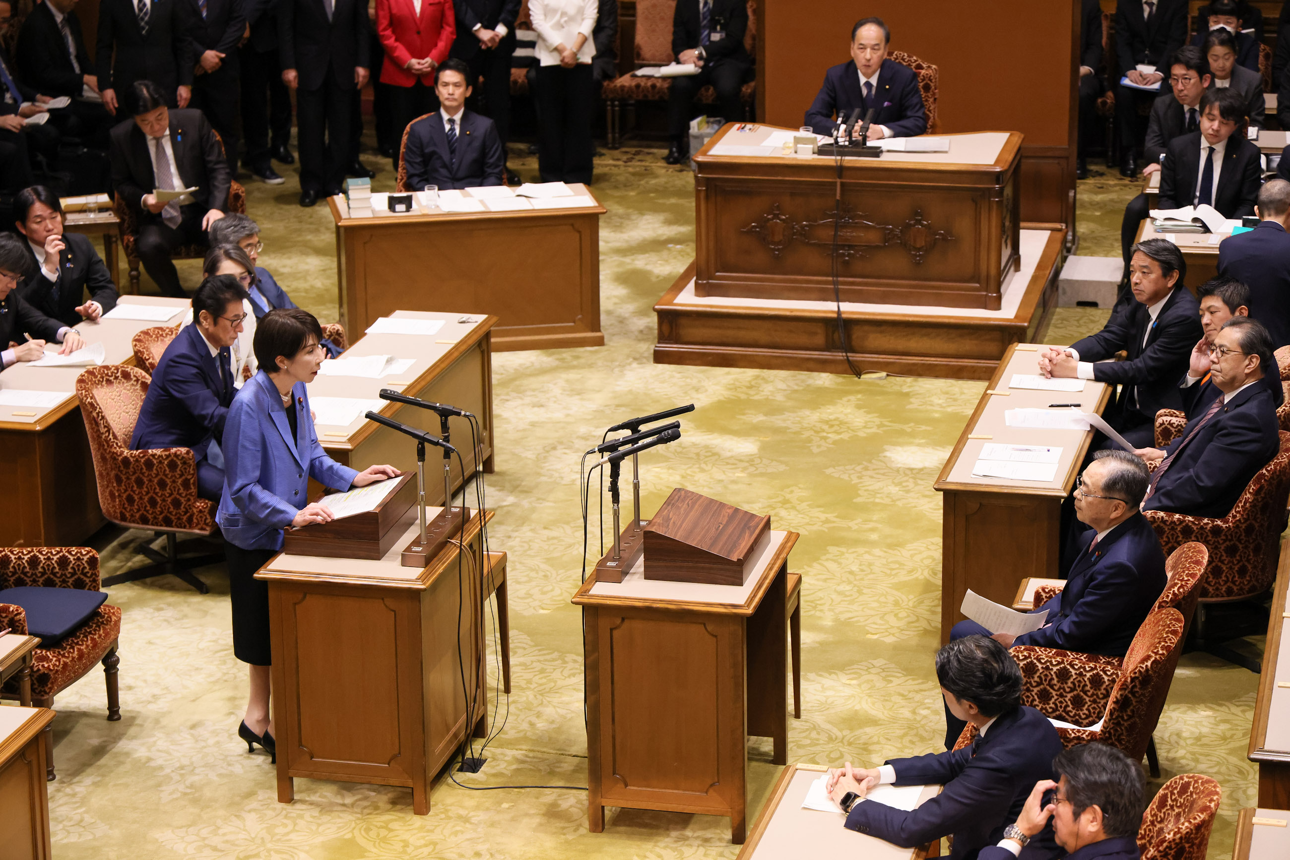 Prime Minister Takaichi making a statement (4)