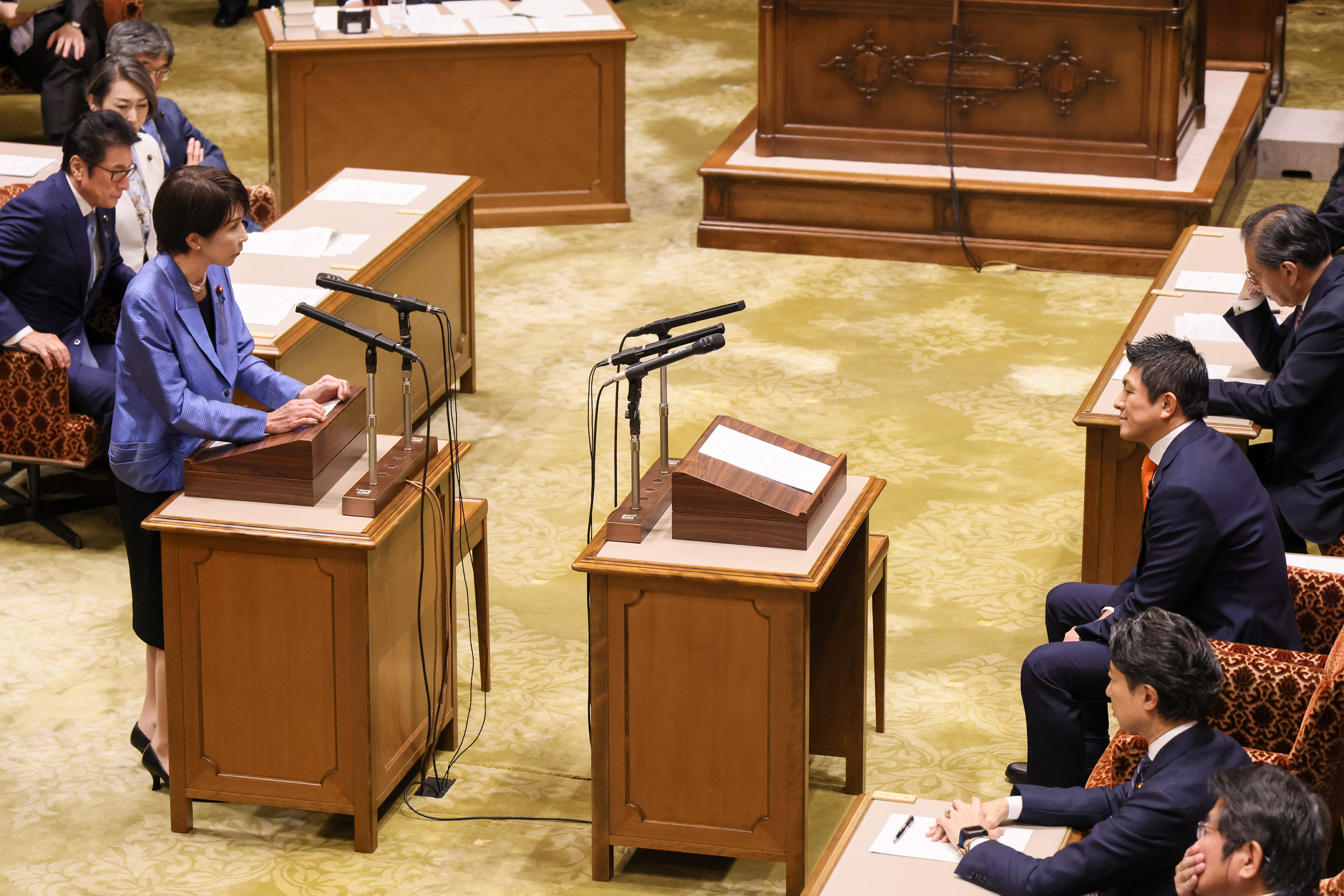 Prime Minister Takaichi making a statement (5)