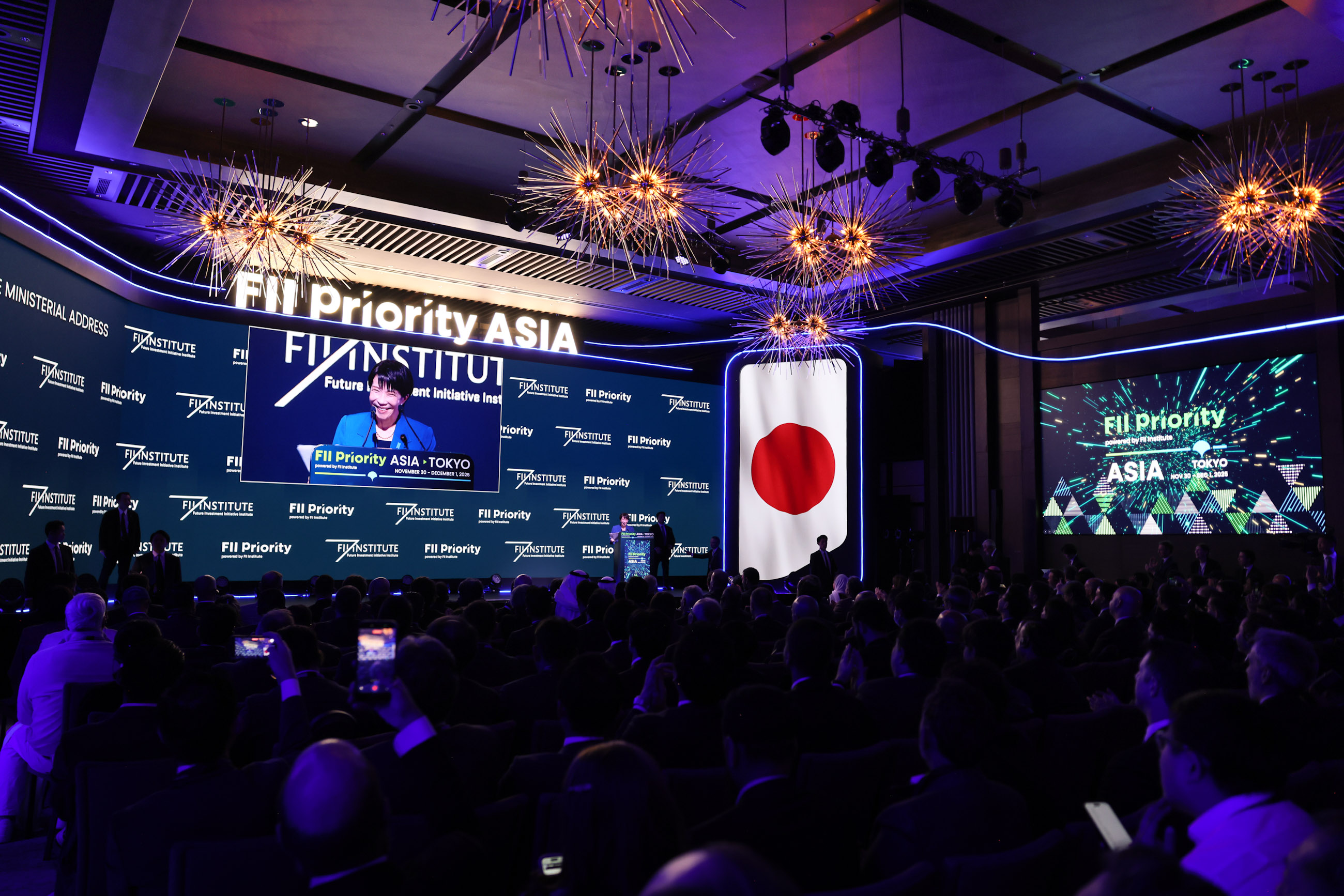 Prime Minister Takaichi delivering an address (5)