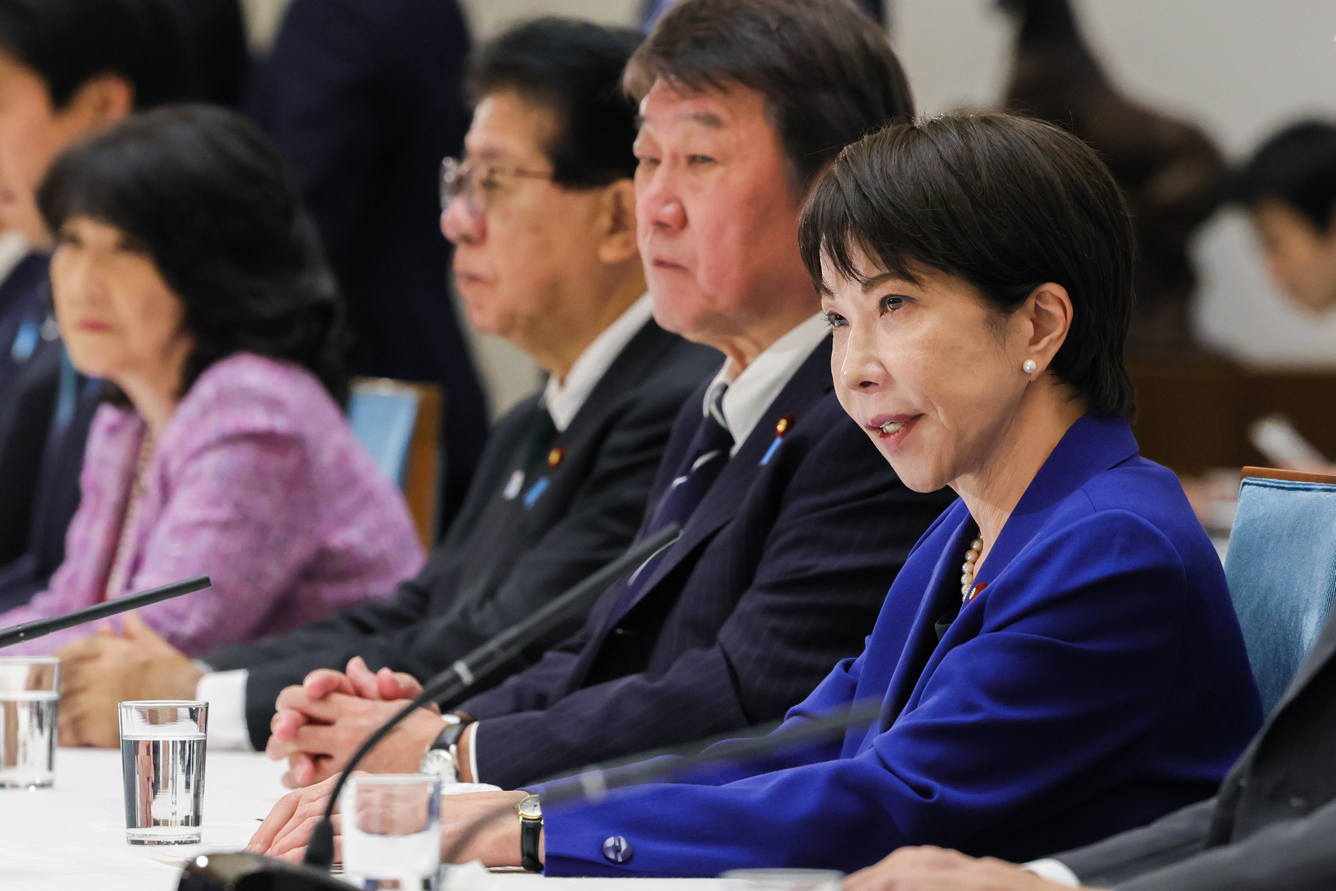 Prime Minister Takaichi delivering an address (2)