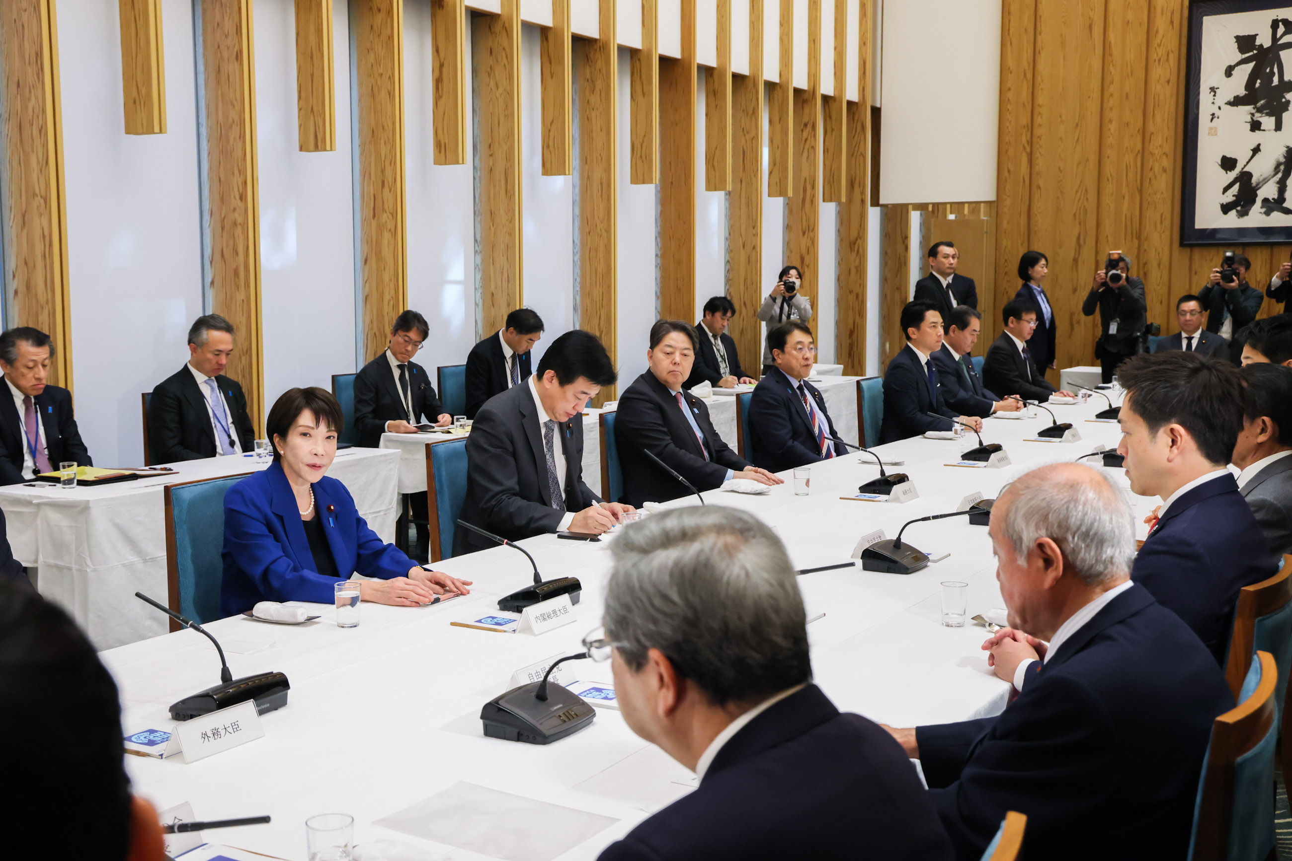Prime Minister Takaichi delivering an address (4)