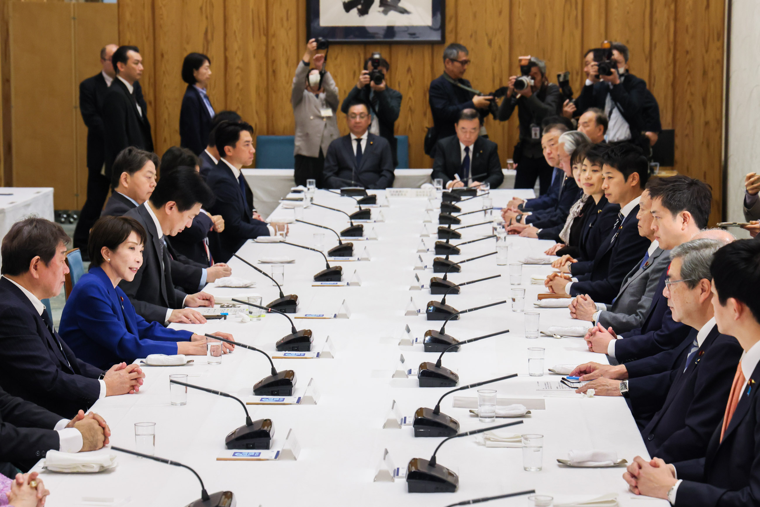 Prime Minister Takaichi delivering an address (6)