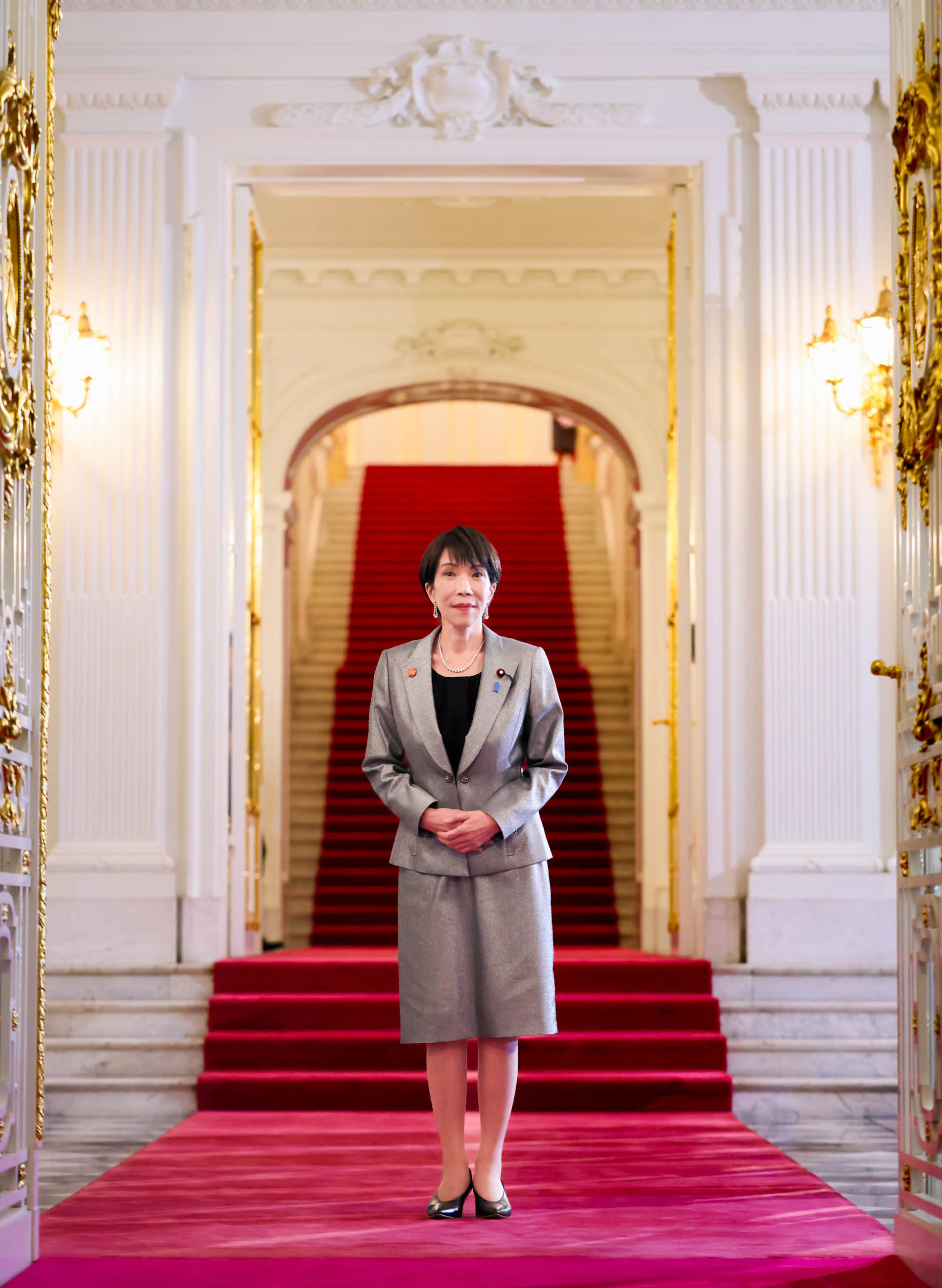 Prime Minister Takaichi ahead of the banquet
