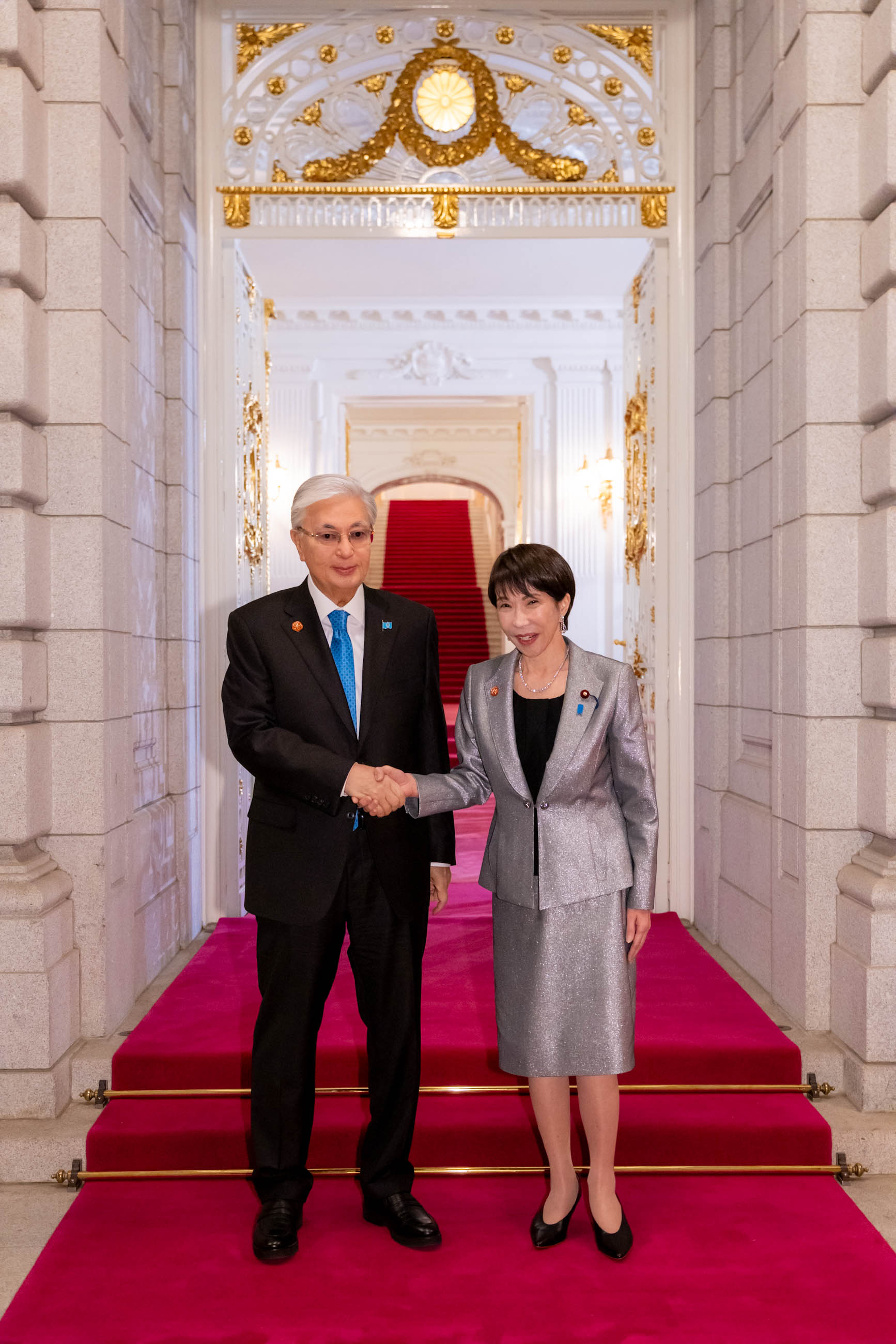 Prime Minister Takaichi welcoming President Tokaev of Kazakhstan (3)