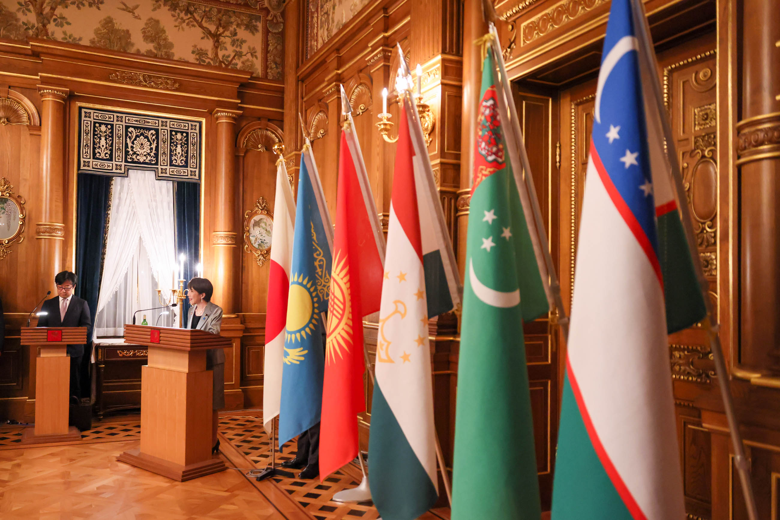 Prime Minister Takaichi delivering an address (5)