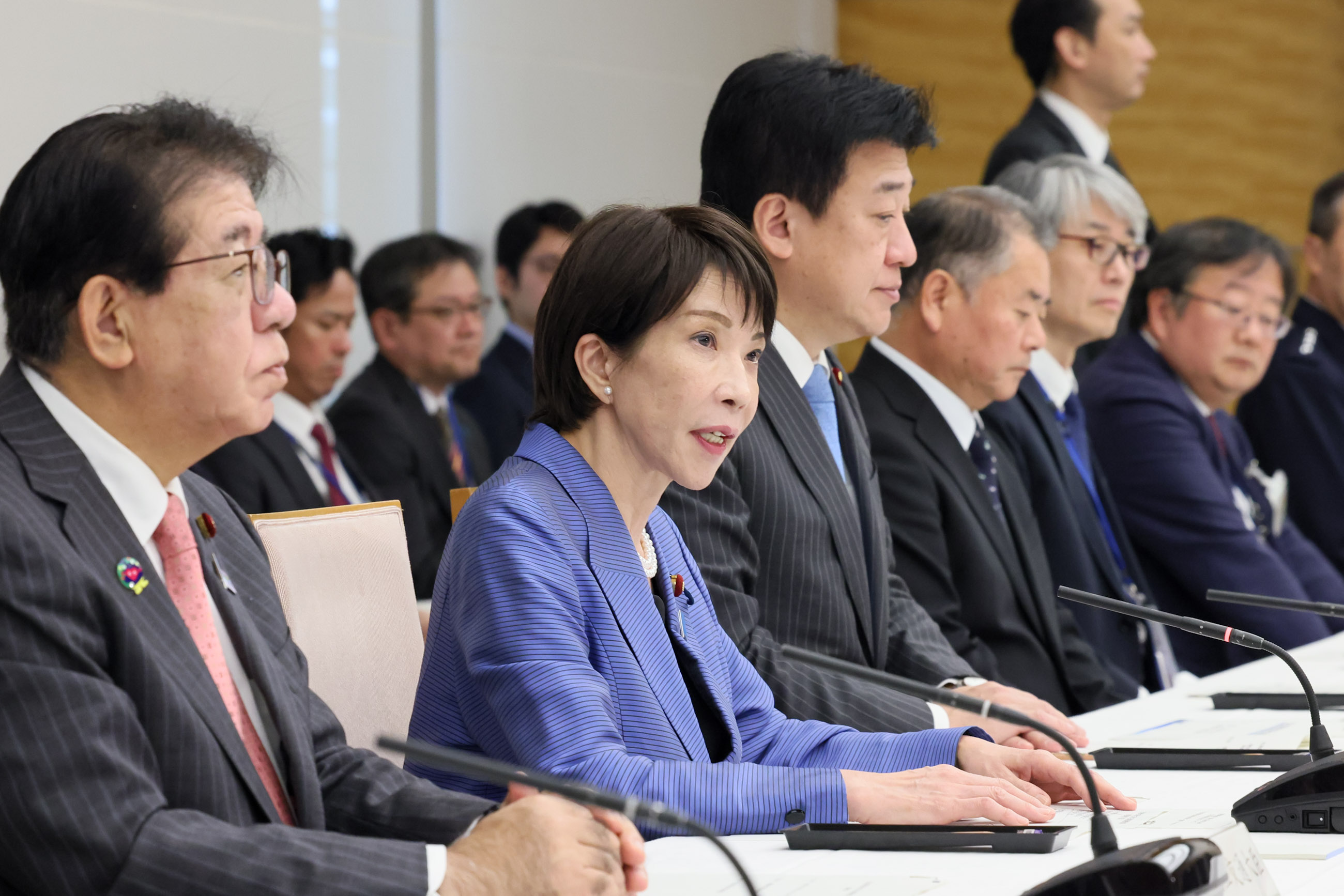 Prime Minister Takaichi making a remark (1)