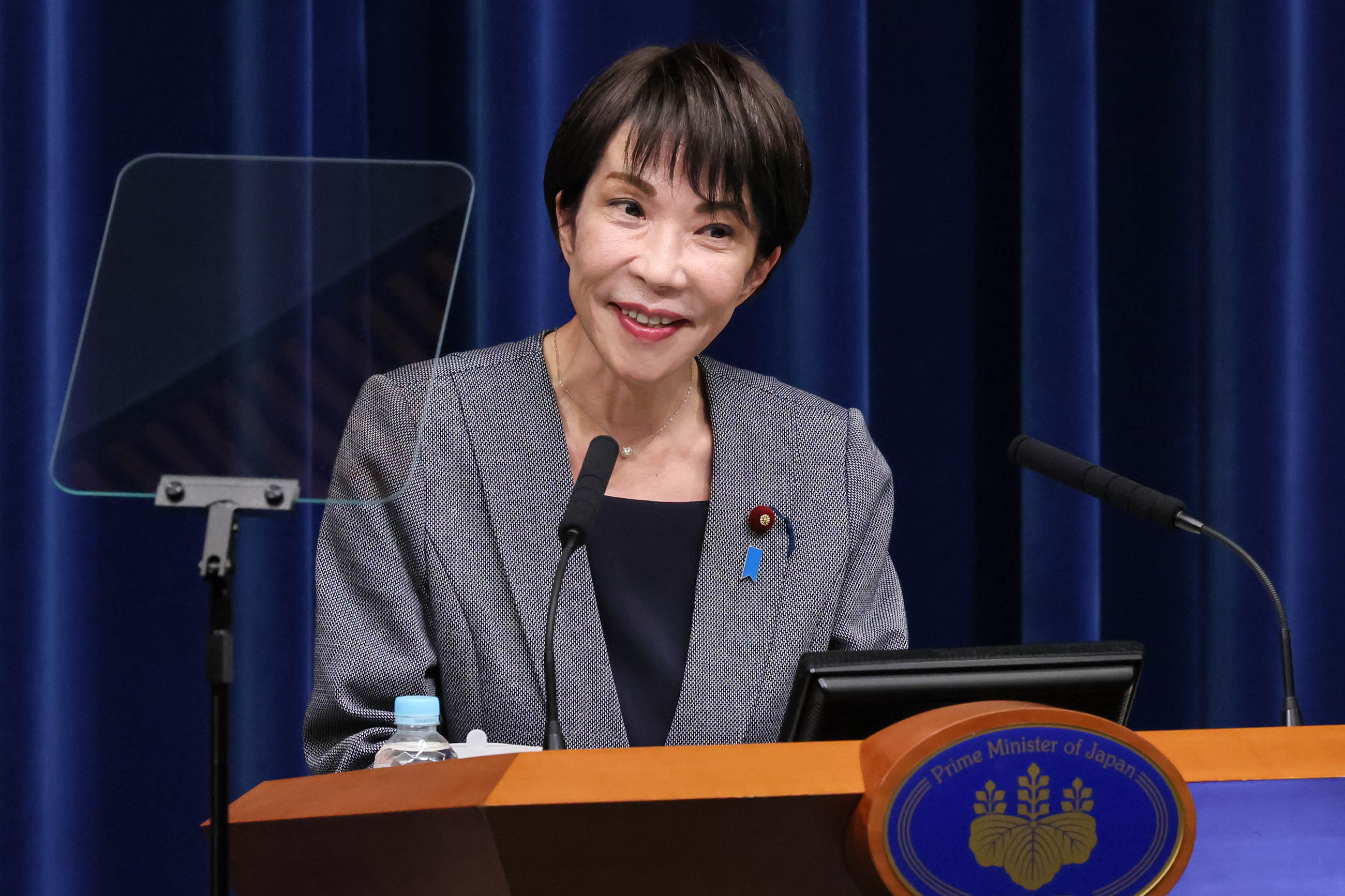 Prime Minister Takaichi making an opening statement (7)