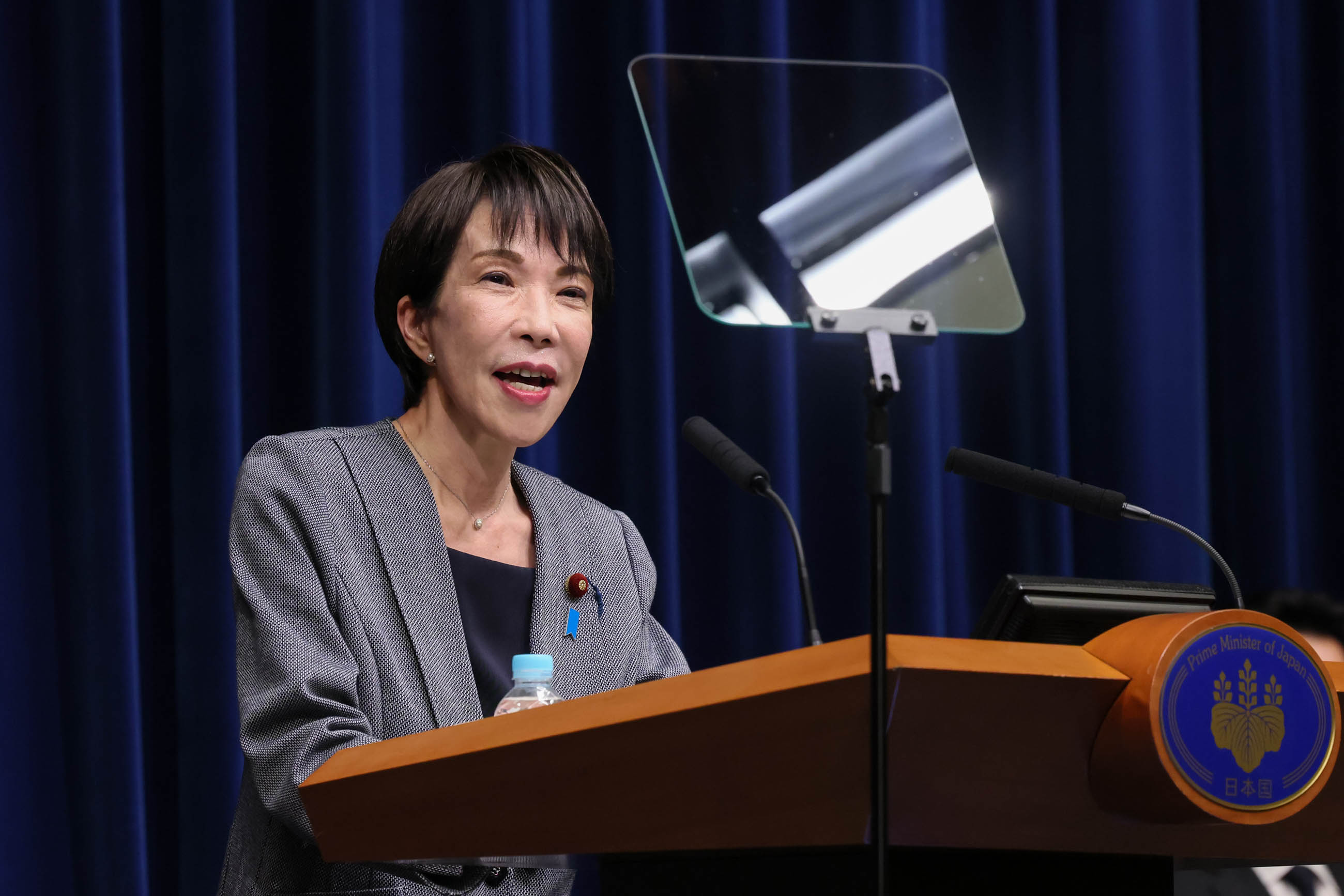 Prime Minister Takaichi making an opening statement (8)