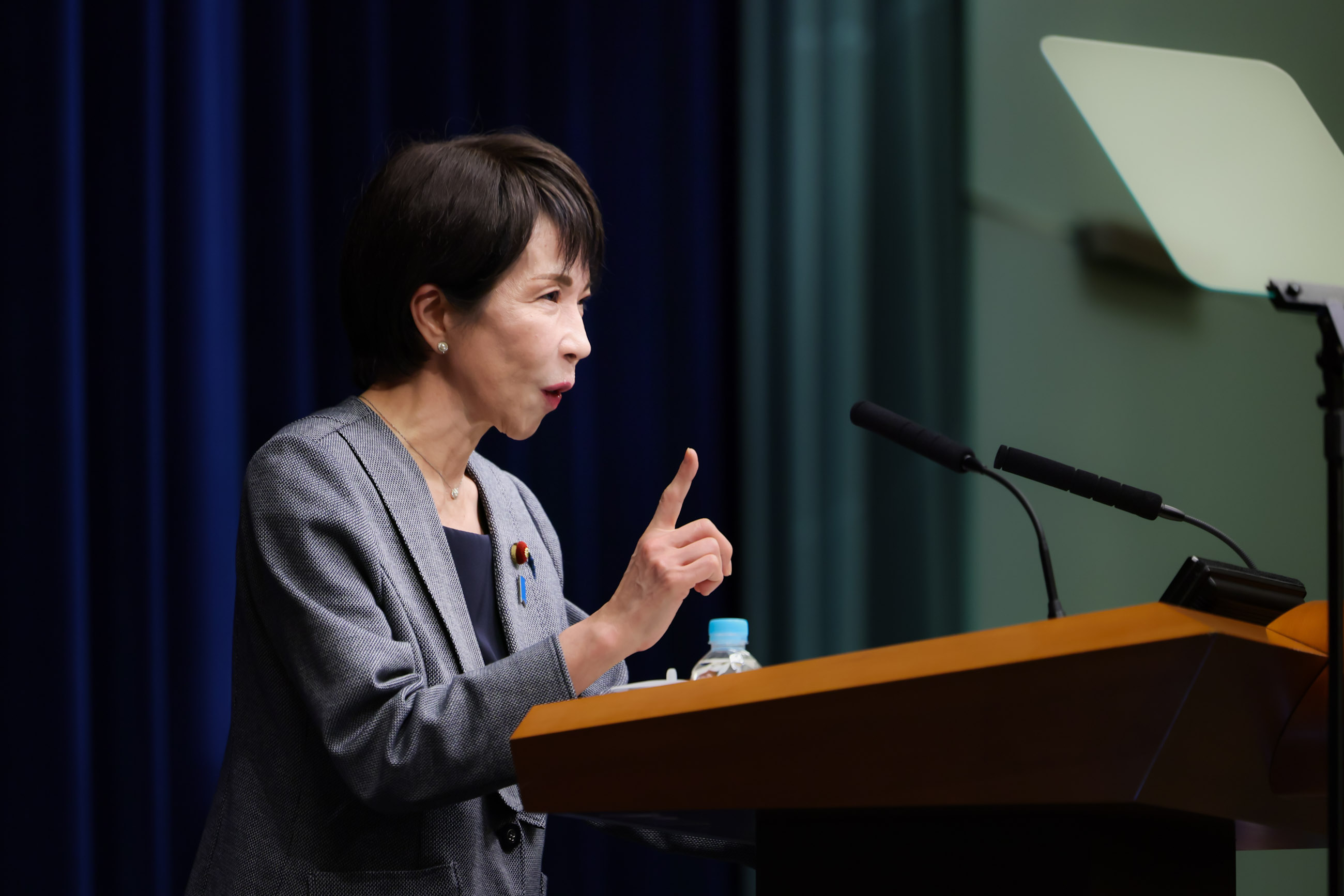 Prime Minister Takaichi making an opening statement (9)