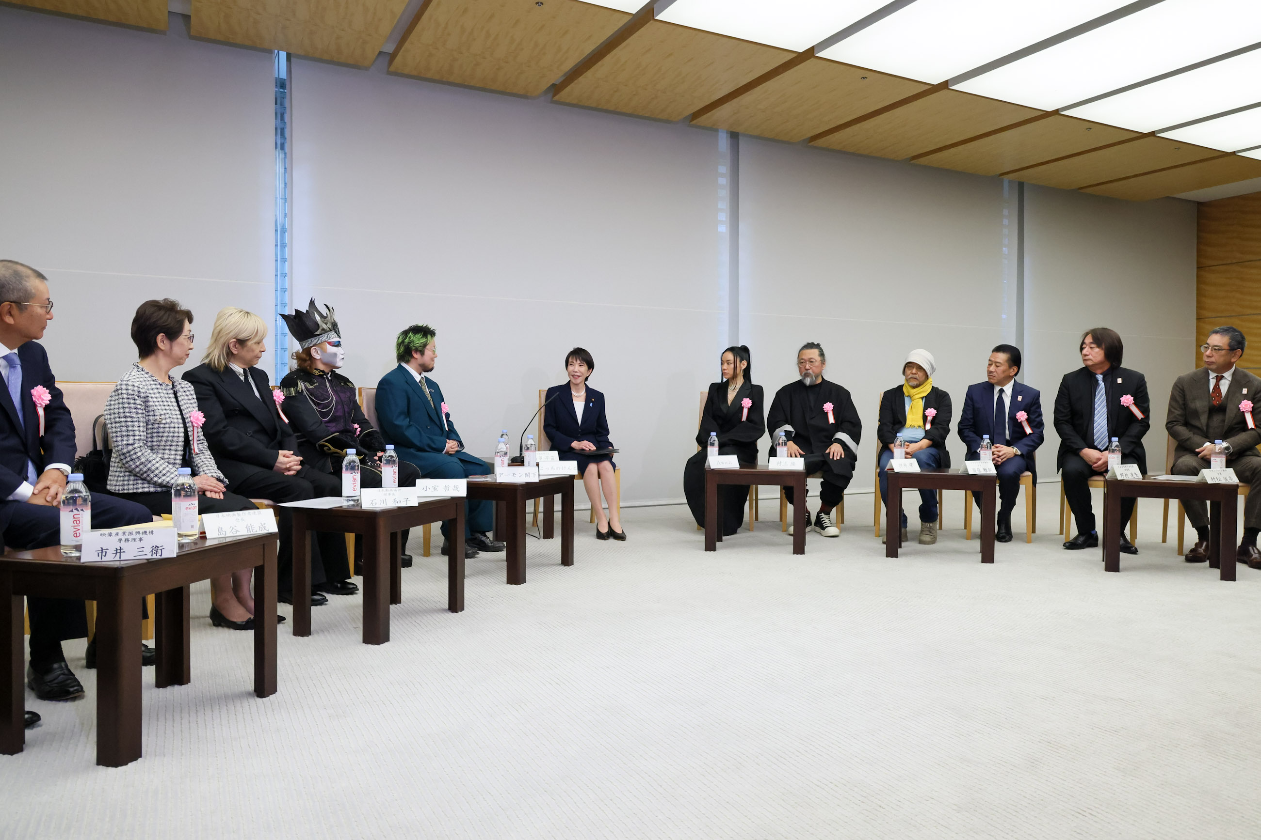Prime Minister Takaichi making a remark at the exchange of views (3)