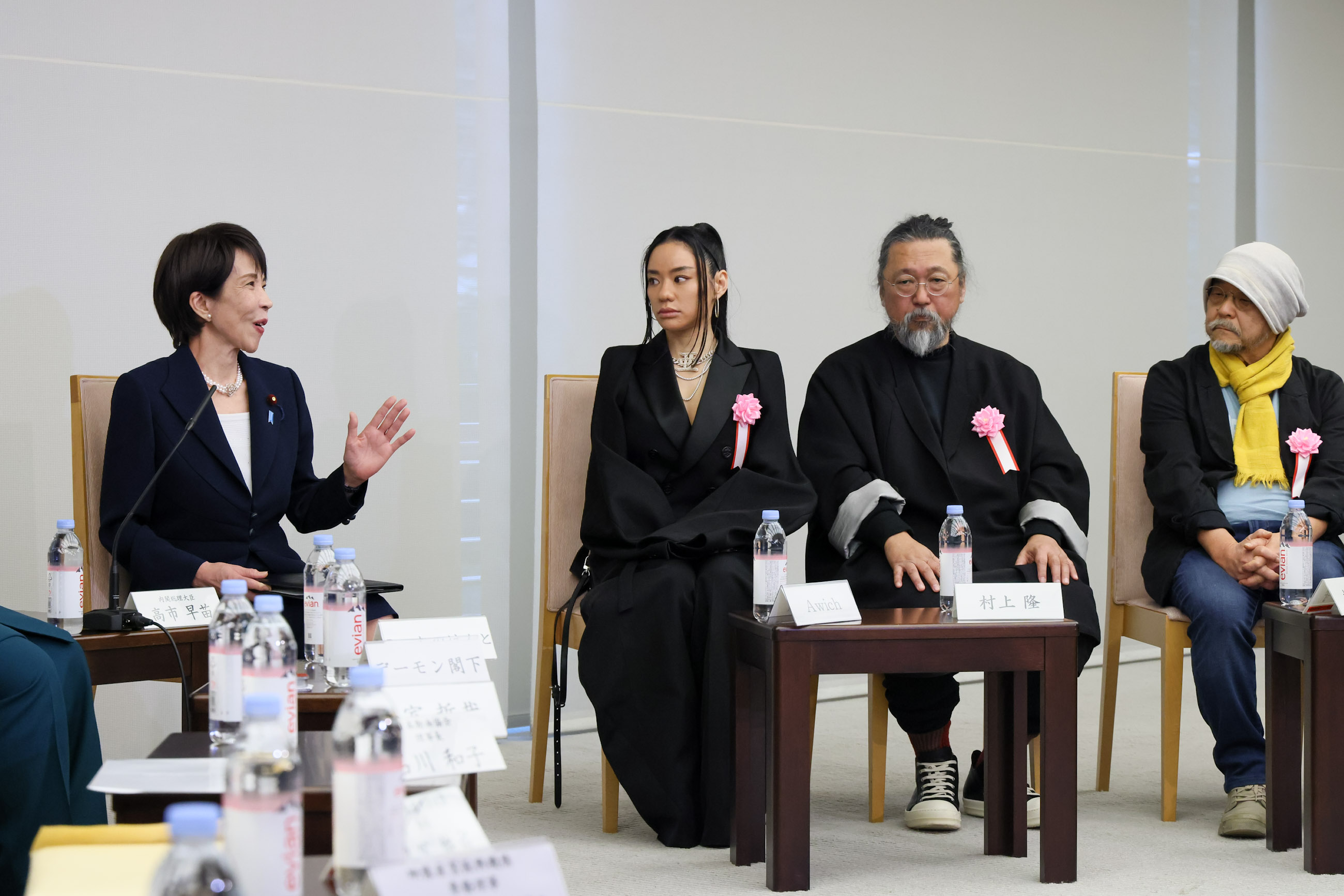 Prime Minister Takaichi making a remark at the exchange of views (4) 