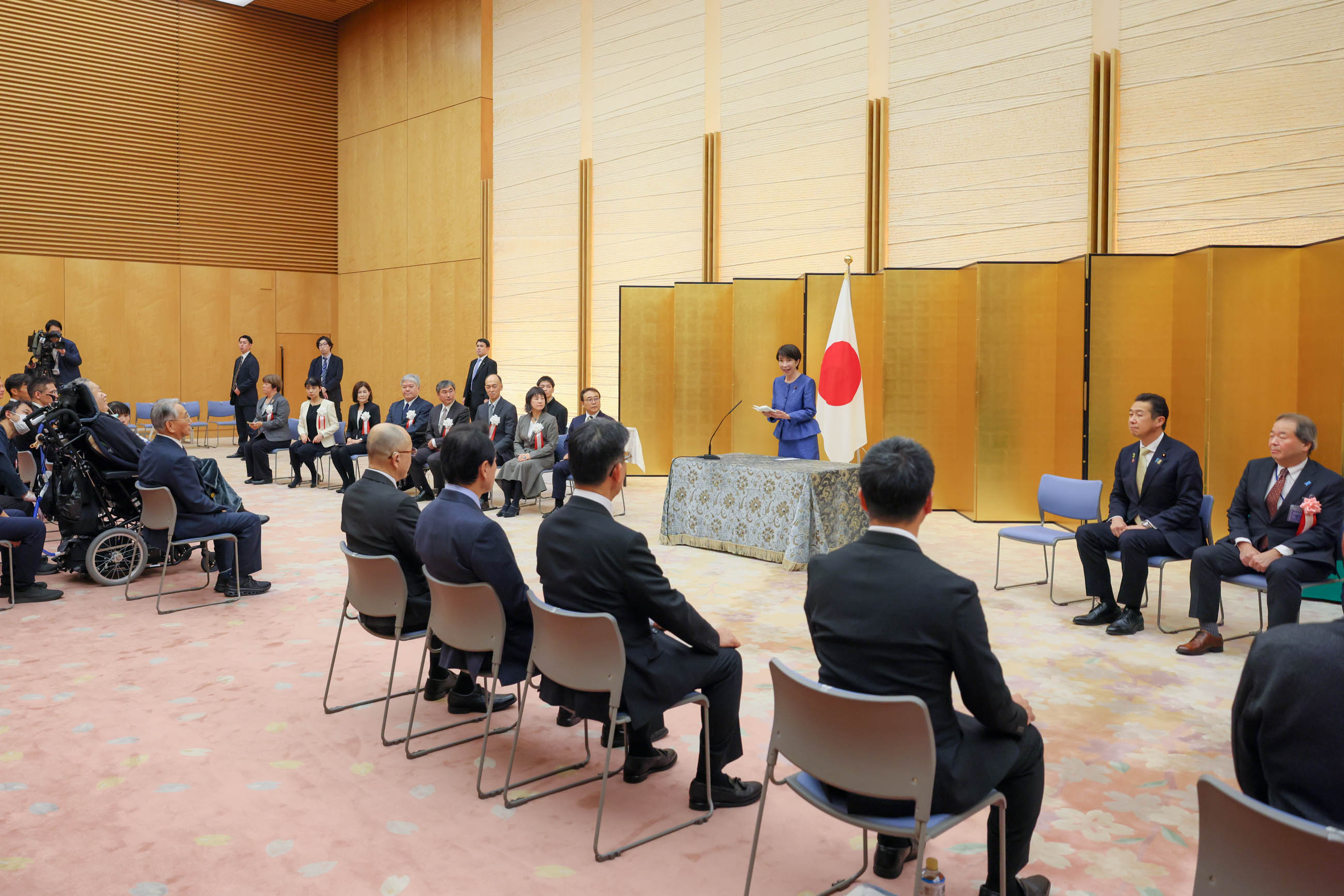 Prime Minister Takaichi making a remark (2)