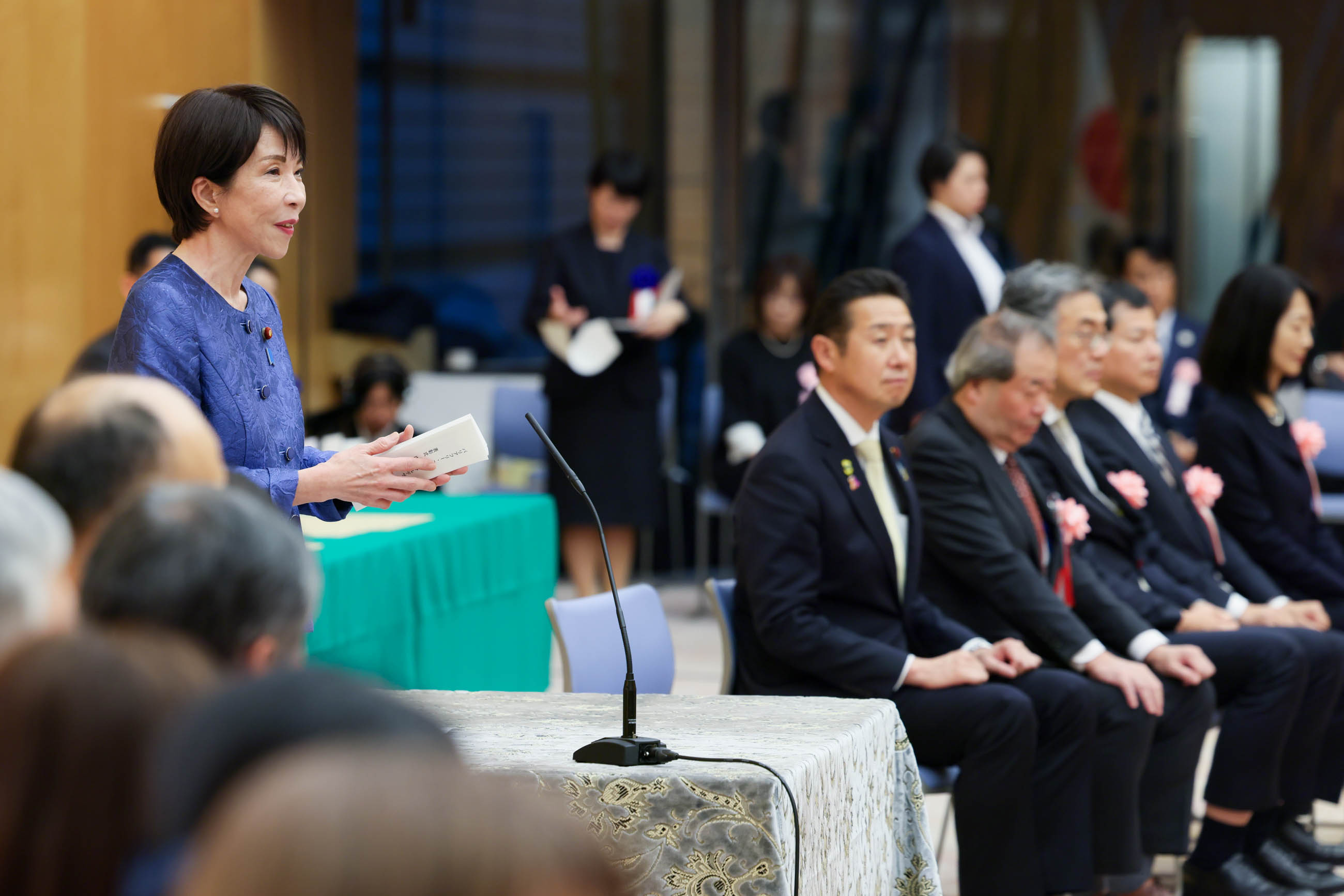 Prime Minister Takaichi making a remark (3)