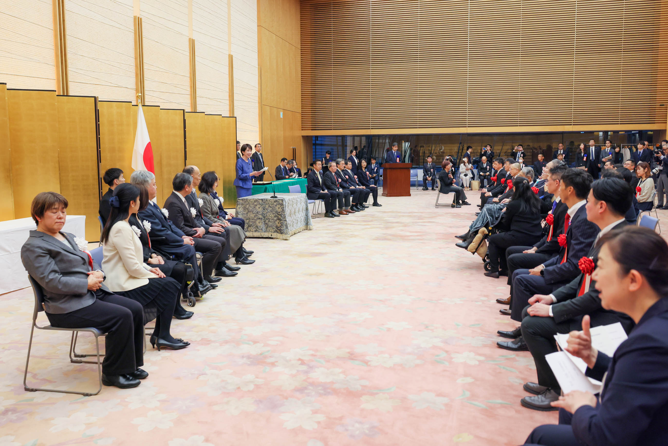 Prime Minister Takaichi making a remark (4)