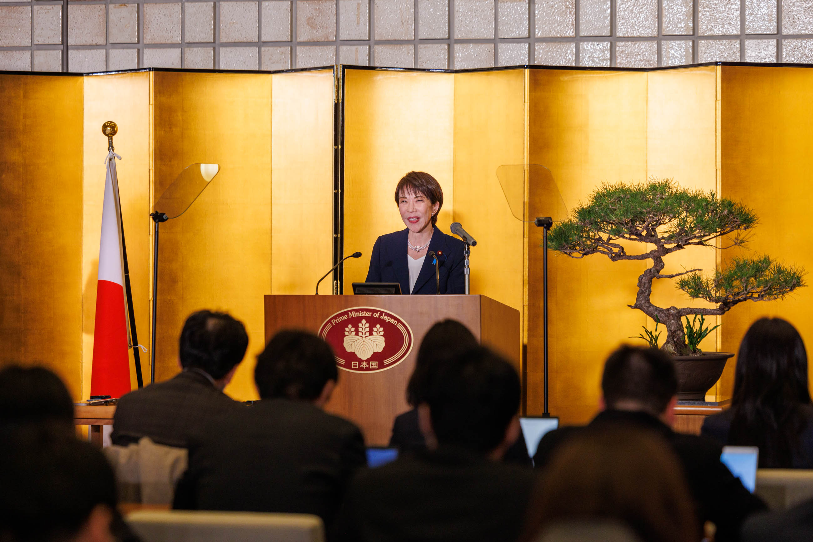 Prime Minister Takaichi holding the press conference (1)