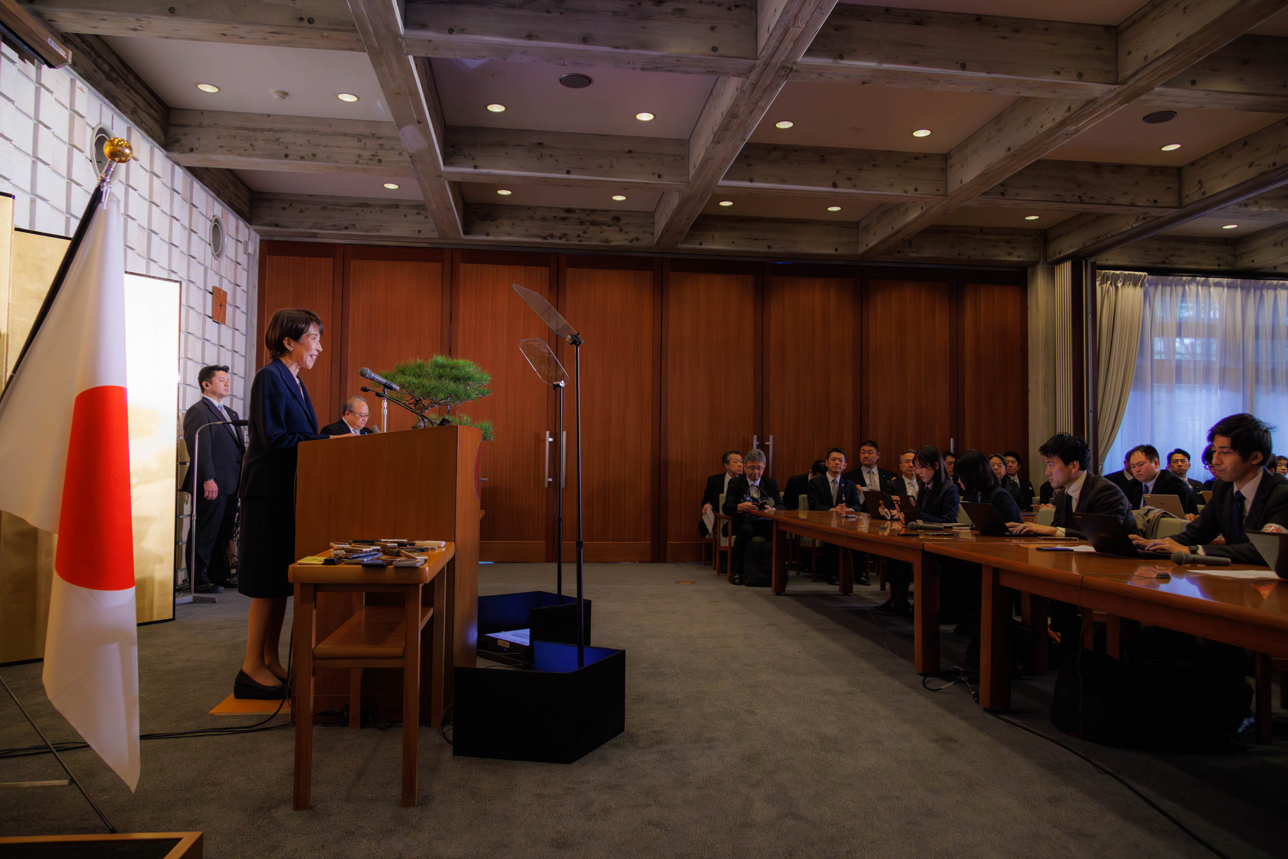 Prime Minister Takaichi holding the press conference (3)