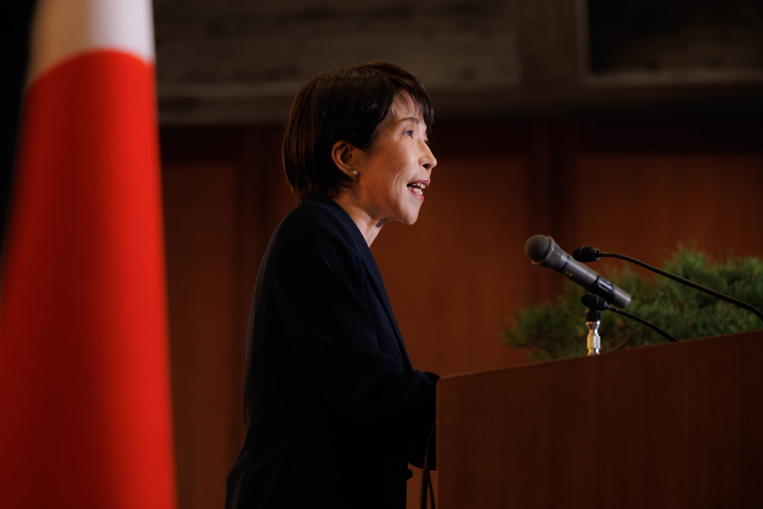 Prime Minister Takaichi holding the press conference (6)