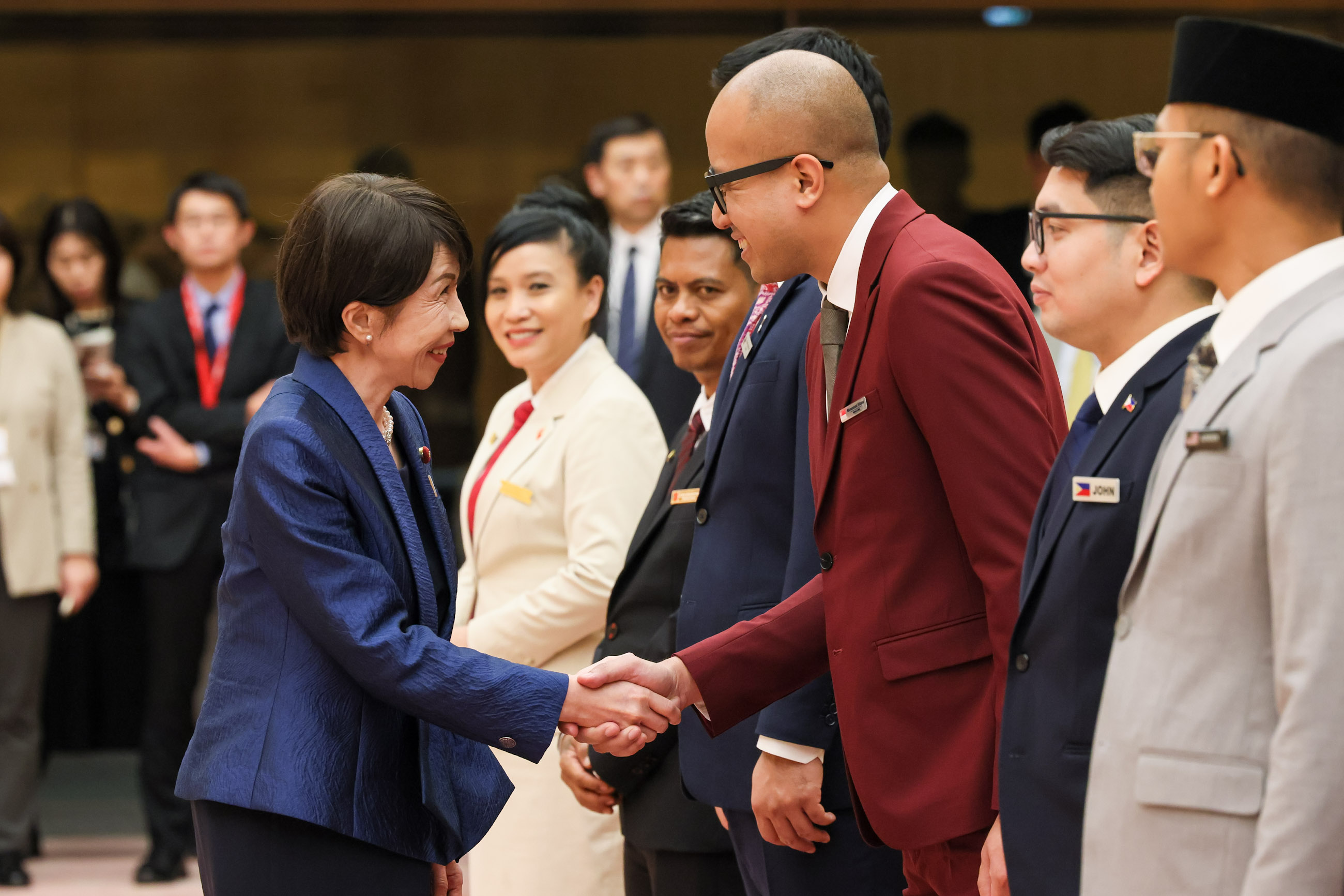 Prime Minister Takaichi receiving a courtesy call (1)