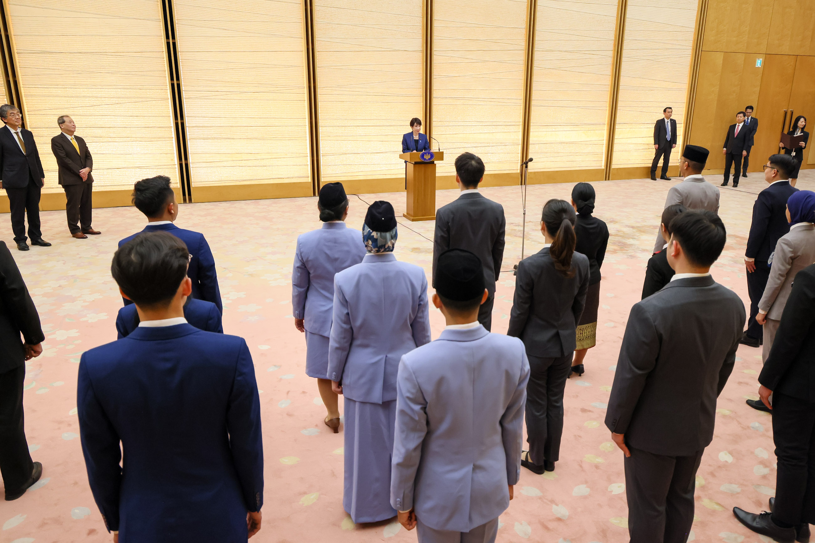 Prime Minister Takaichi delivering an address (2)