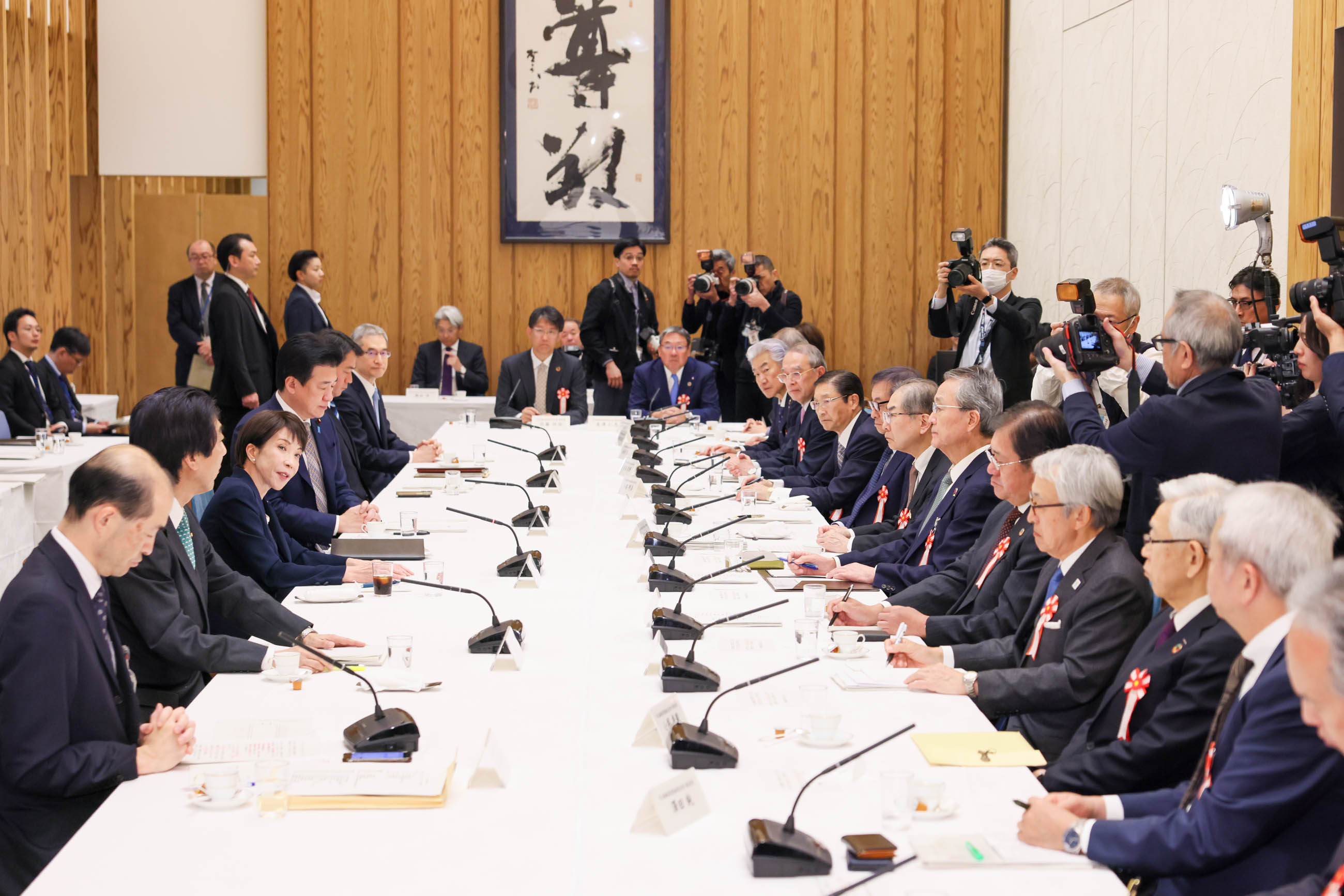 Prime Minister Takaichi delivering her remarks (4)