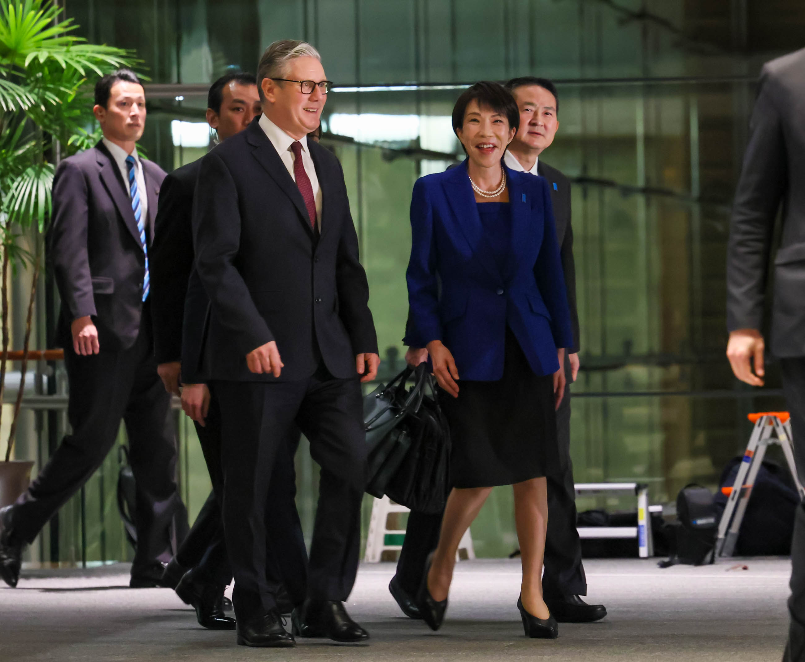 The two leaders ahead of the working dinner (1)