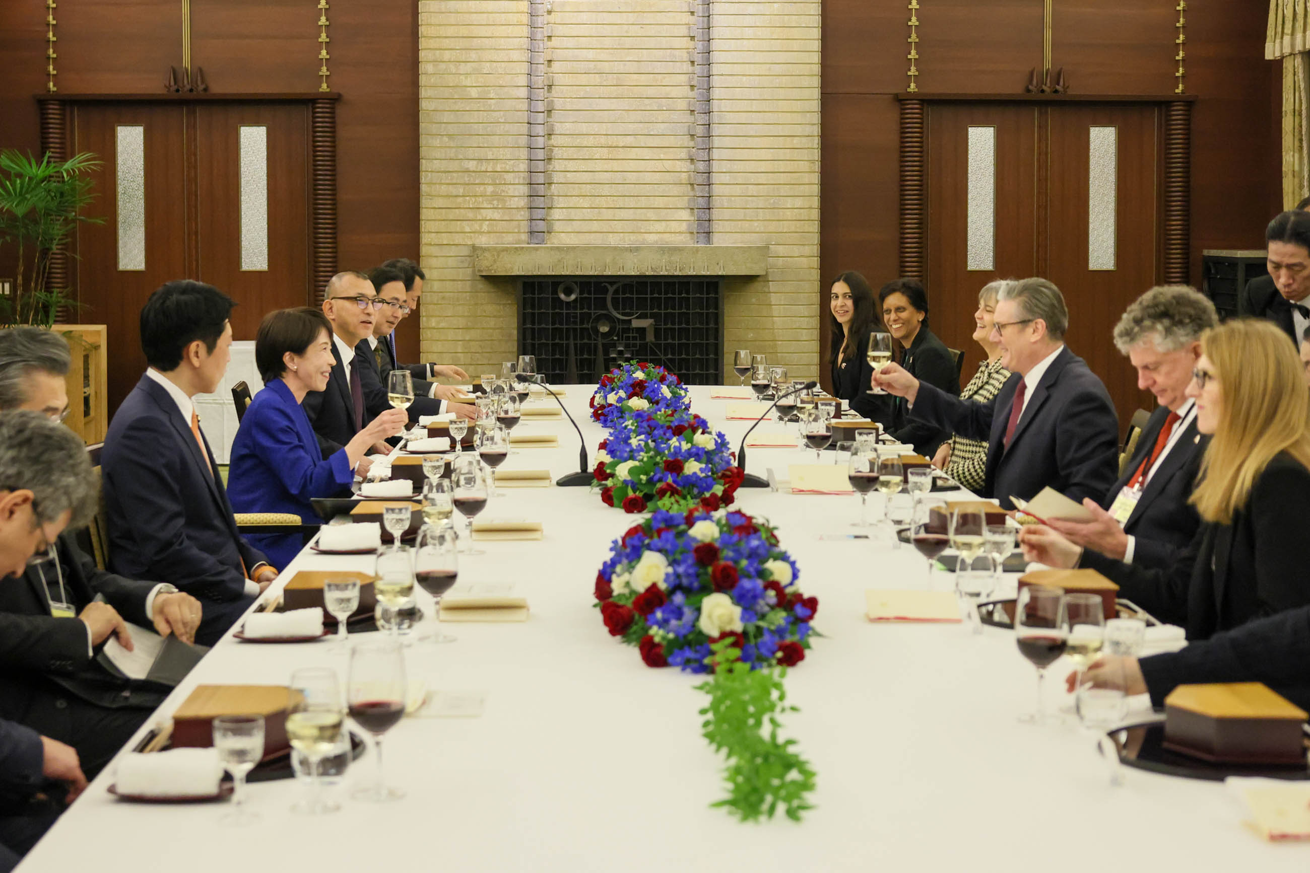 Scene from the working dinner 