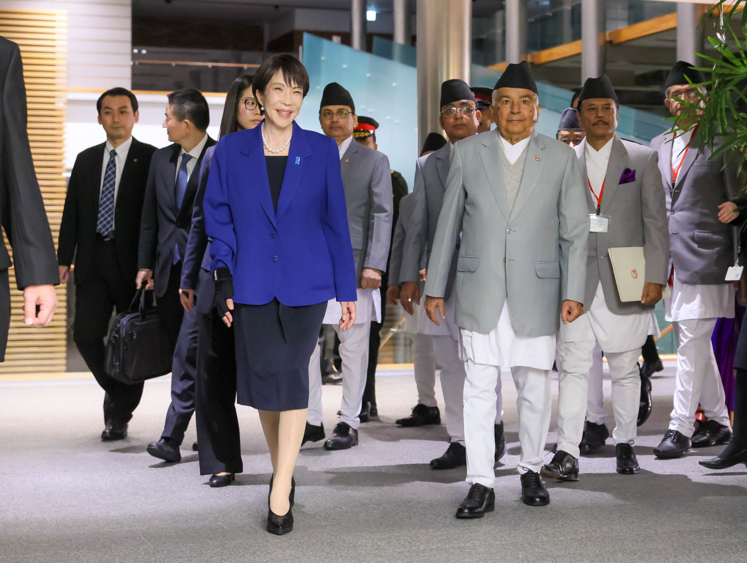 Prime Minister Takaichi and President Paudel ahead of the meeting (1)