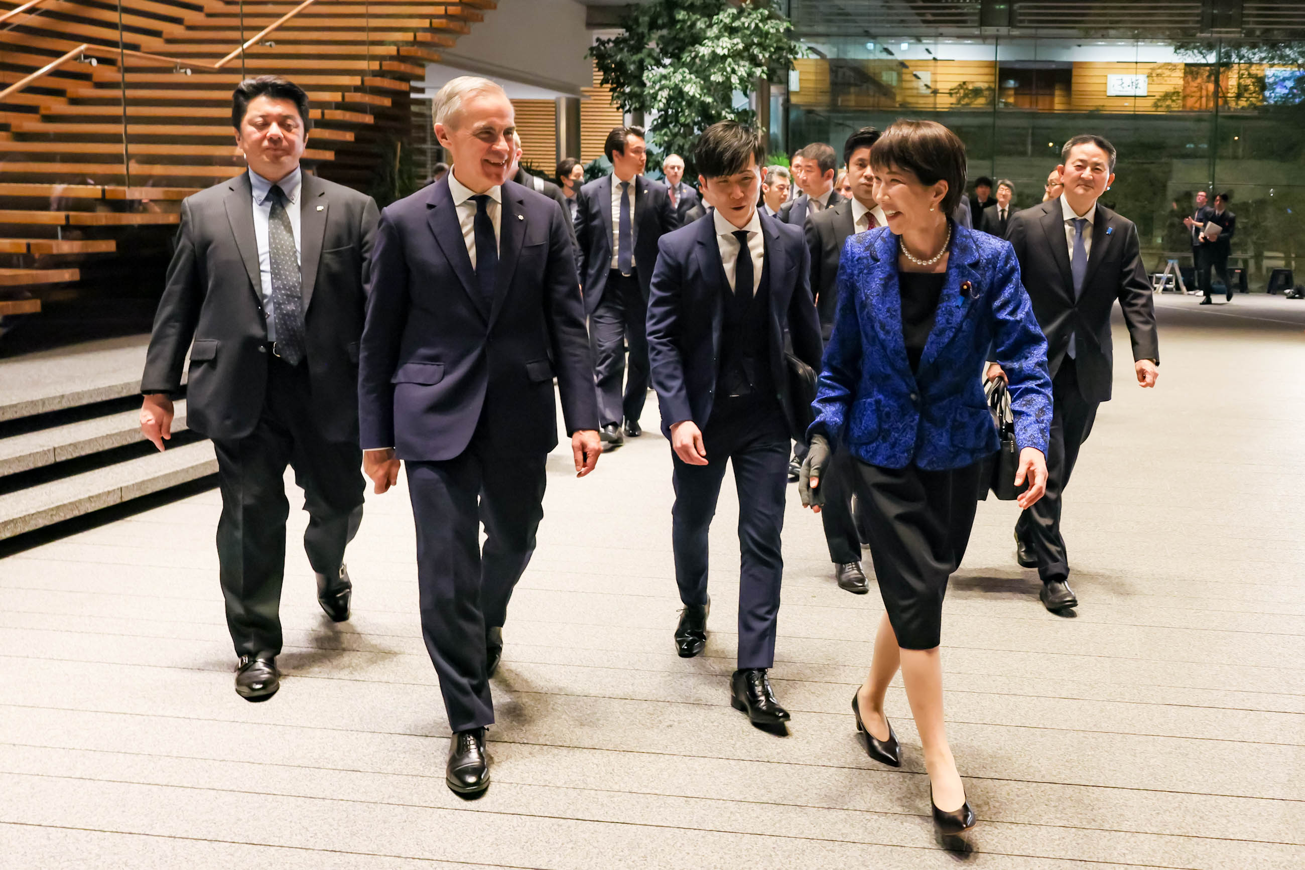 The two leaders ahead of the working dinner 