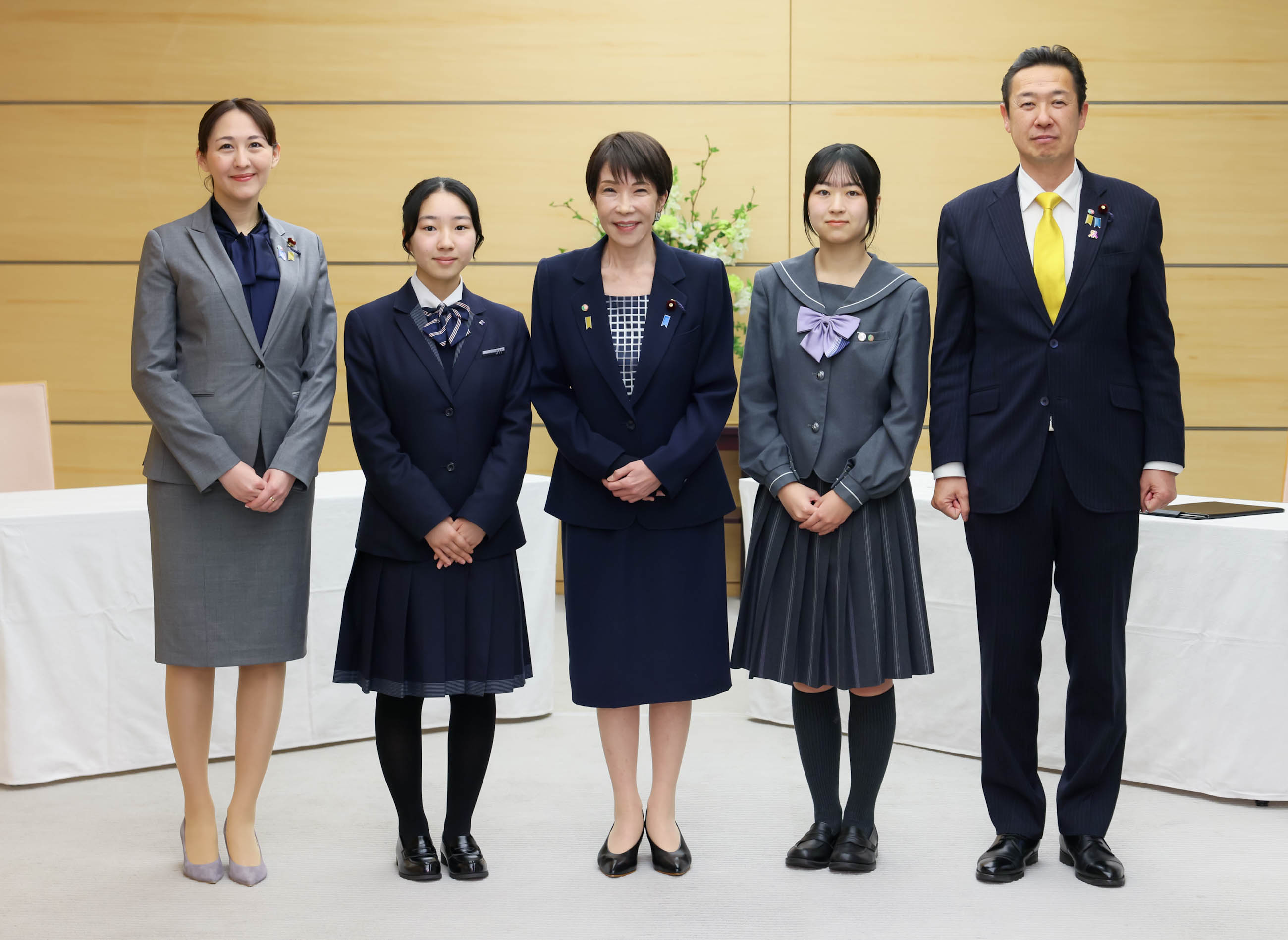 Prime Minister Takaichi receiving a courtesy call (1)