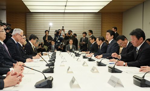 Photograph of the Prime Minister attending the meeting (2)