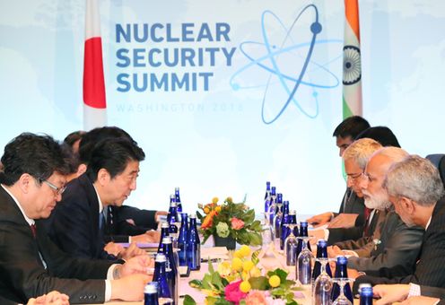 Photograph of the Japan-India Summit Meeting