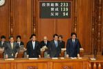 Photograph of the vote in the plenary session of the House of Councillors (1)