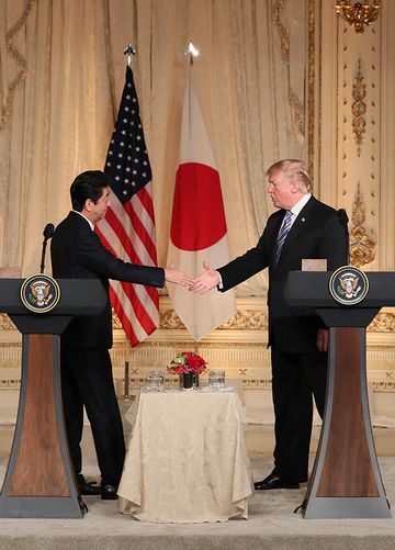 Photograph of the Japan-U.S. joint press conference